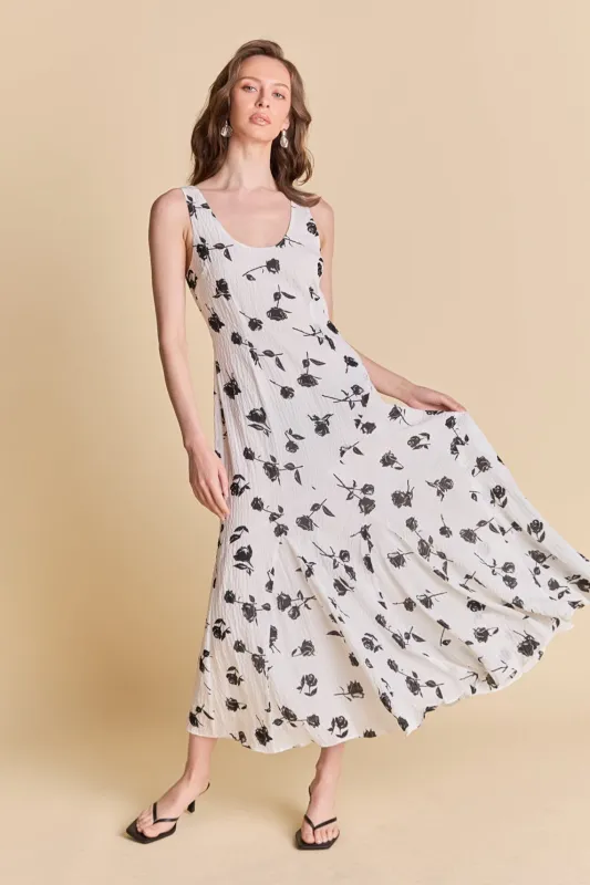 Floral Print Chiffon Maxi Dress sold by Endless Rose