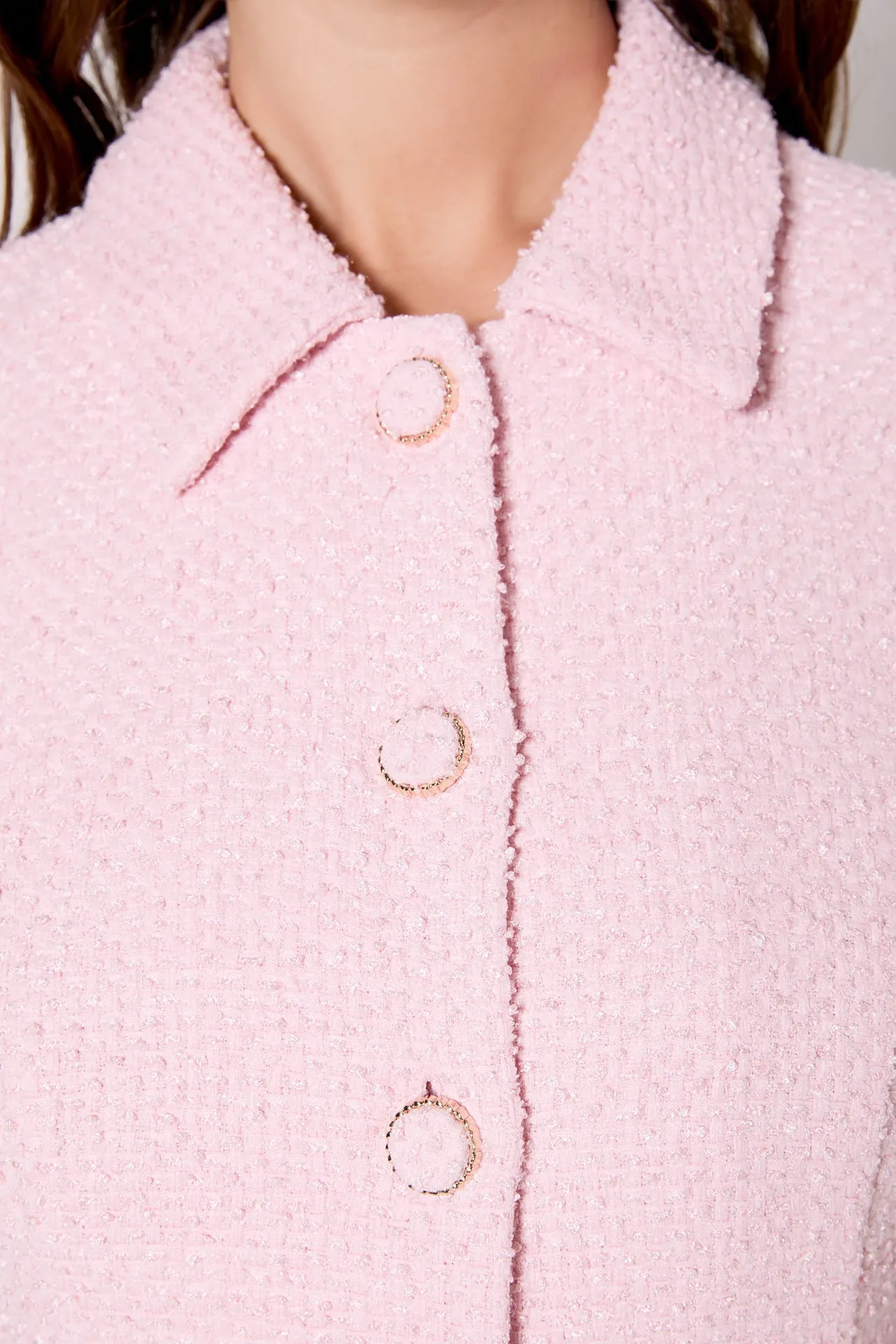 Victoria Fitted Collared Tweed Mini Dress sold by Endless Rose product image thumbnail 2