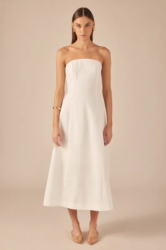 Linen Strapless Dress sold by Endless Rose