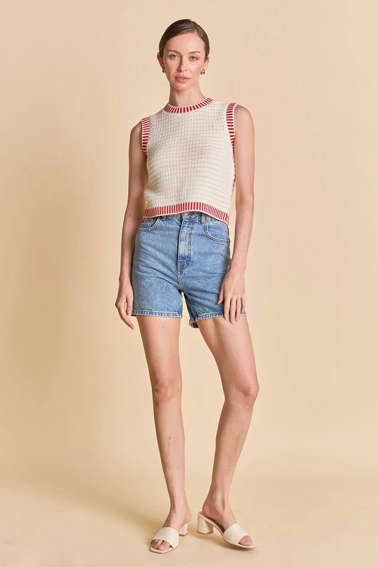 Knit Bordered Top sold by Endless Rose