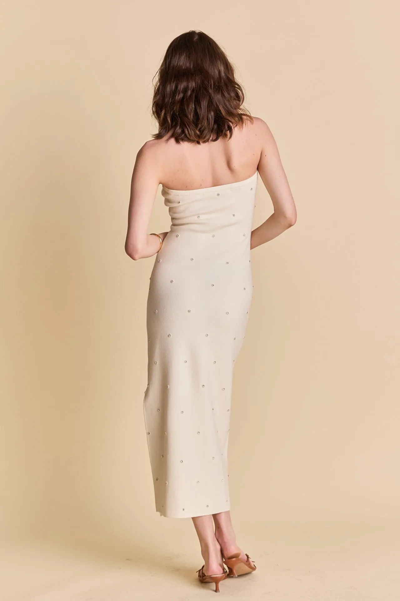 Embellished Strapless Knit Midi Dress sold by Endless Rose product image thumbnail 4