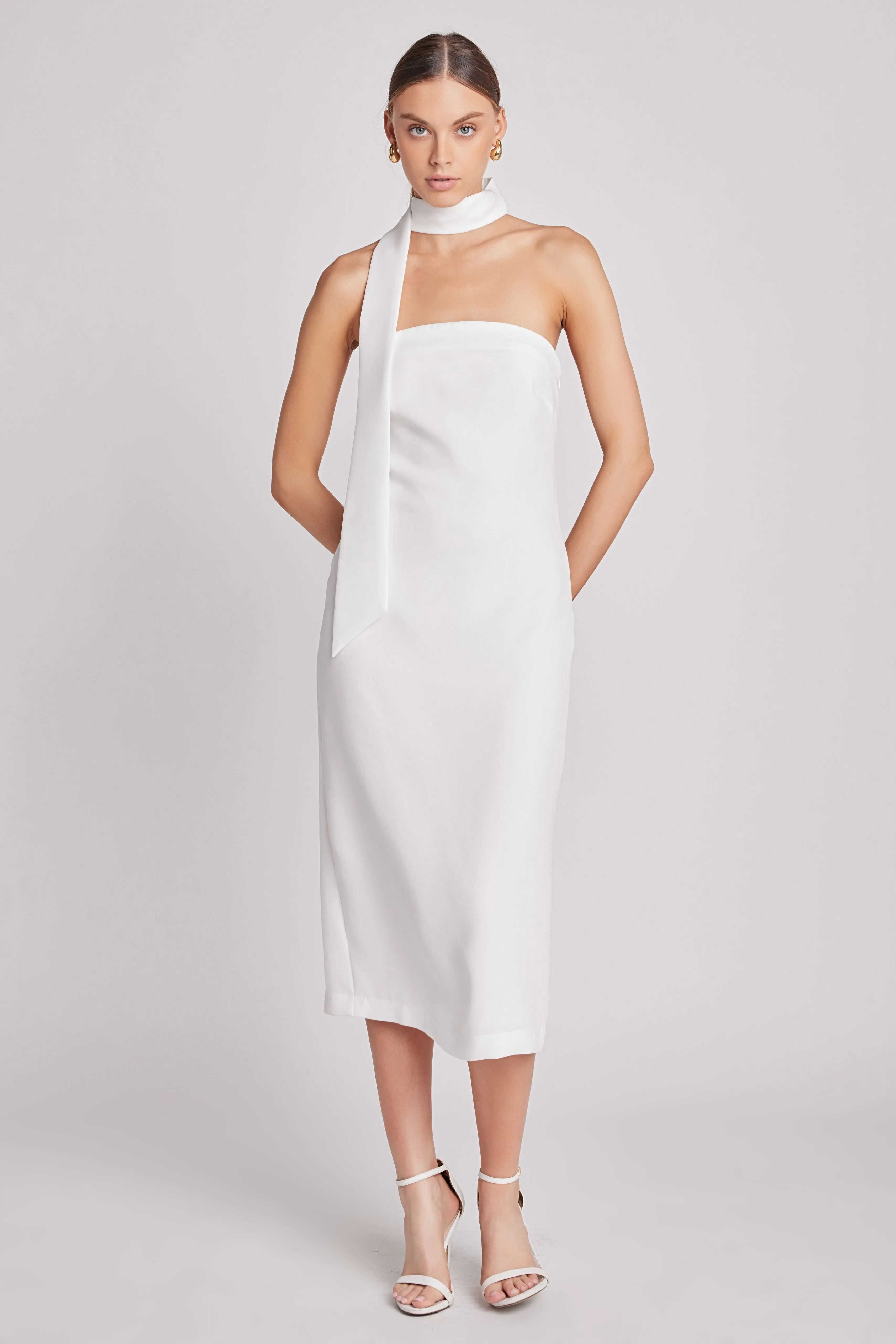Choker Tie Midi Dress sold by Endless Rose