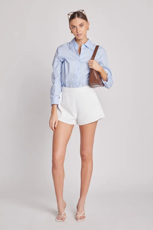 Evelyn Textured Elastic Waist Shorts sold by Endless Rose