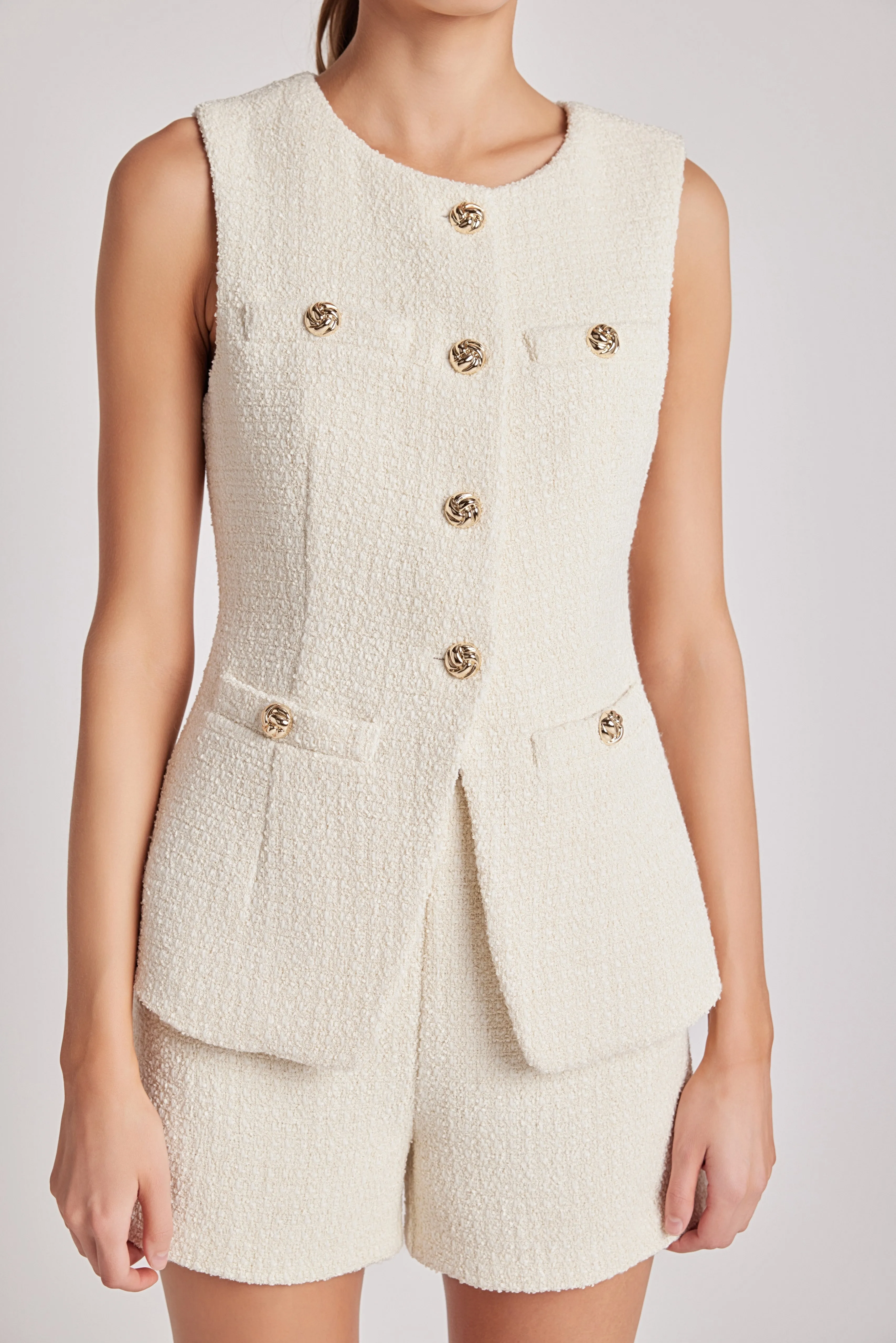 Lauren Tweed Buttoned Long Split Top sold by Endless Rose product image thumbnail 5