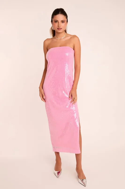 Courtney Strapless Sequins Maxi Dress sold by Endless Rose