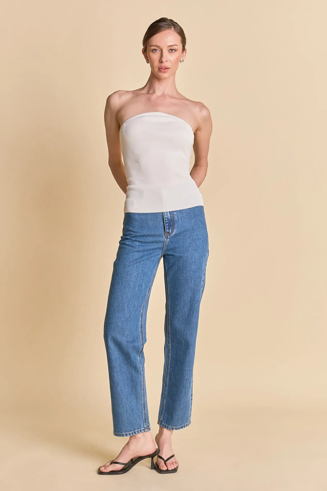 Strapless Knit Top sold by Endless Rose