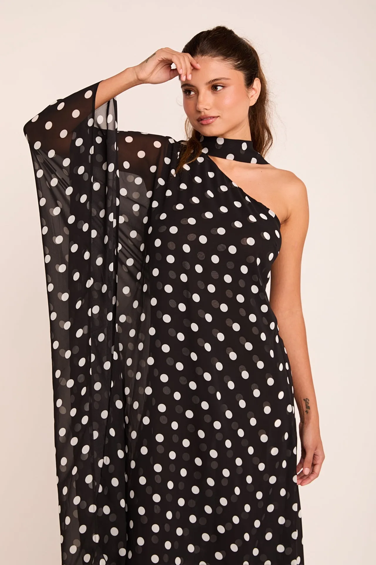 Sash Polka Dot Maxi Dress sold by Endless Rose product image thumbnail 5