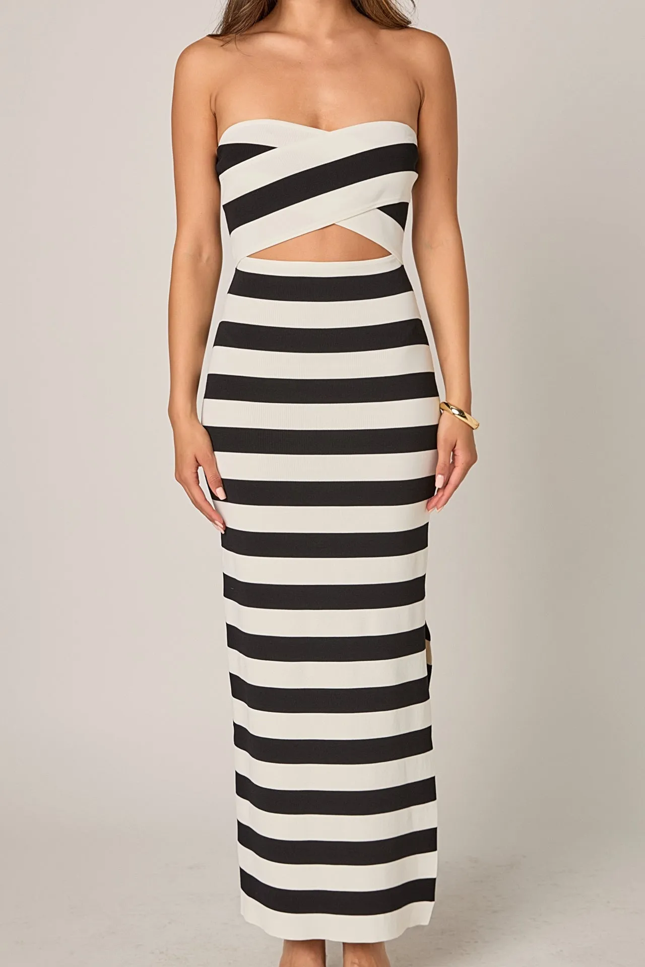 Danielle Striped Cutout Maxi Dress sold by Endless Rose product image thumbnail 2