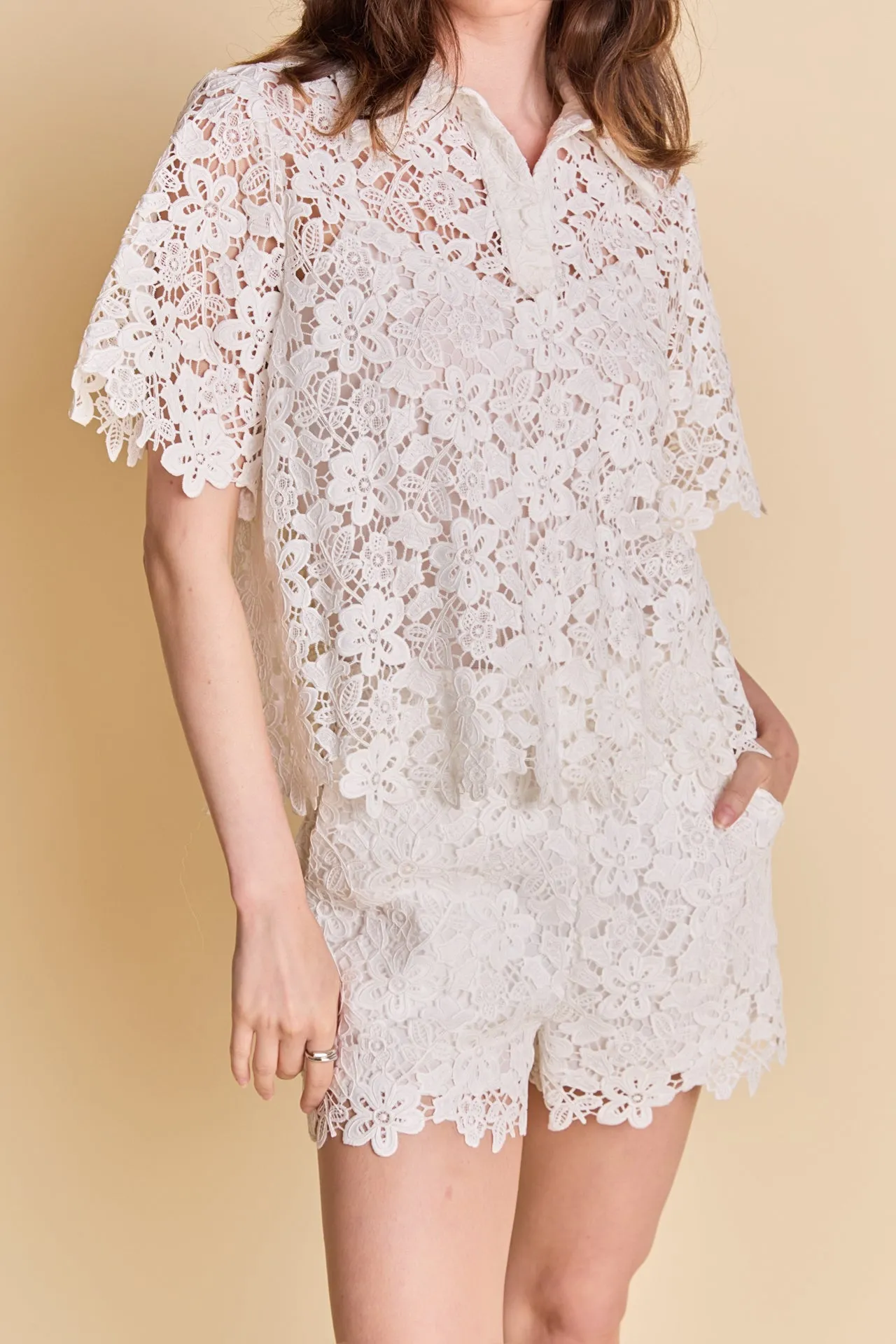 Lace Collared Top sold by Endless Rose product image thumbnail 2