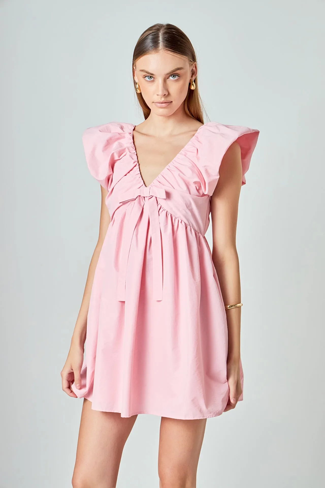 Sydney Combo Bow Mini Dress sold by Endless Rose product image thumbnail 5