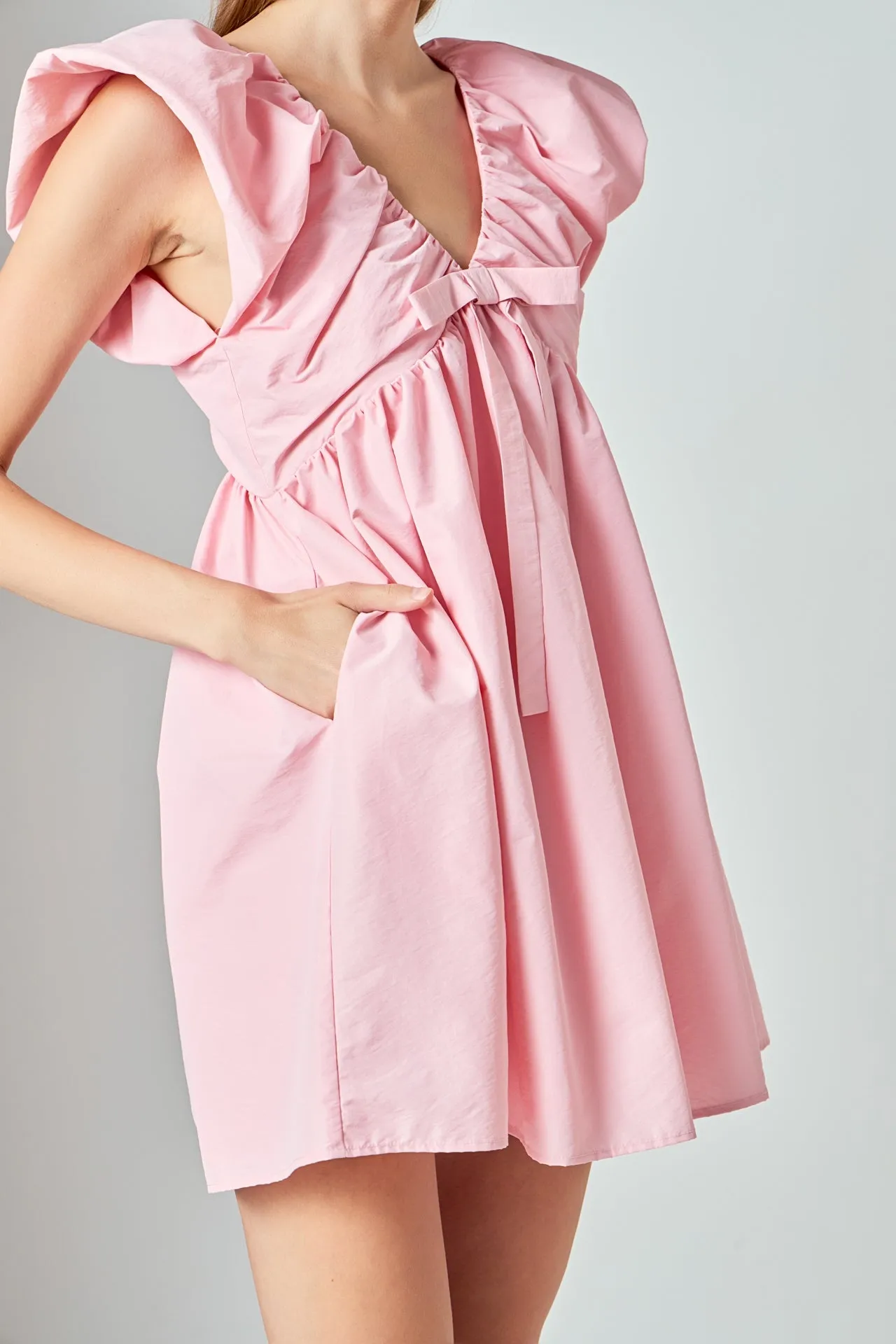 Sydney Combo Bow Mini Dress sold by Endless Rose product image thumbnail 2