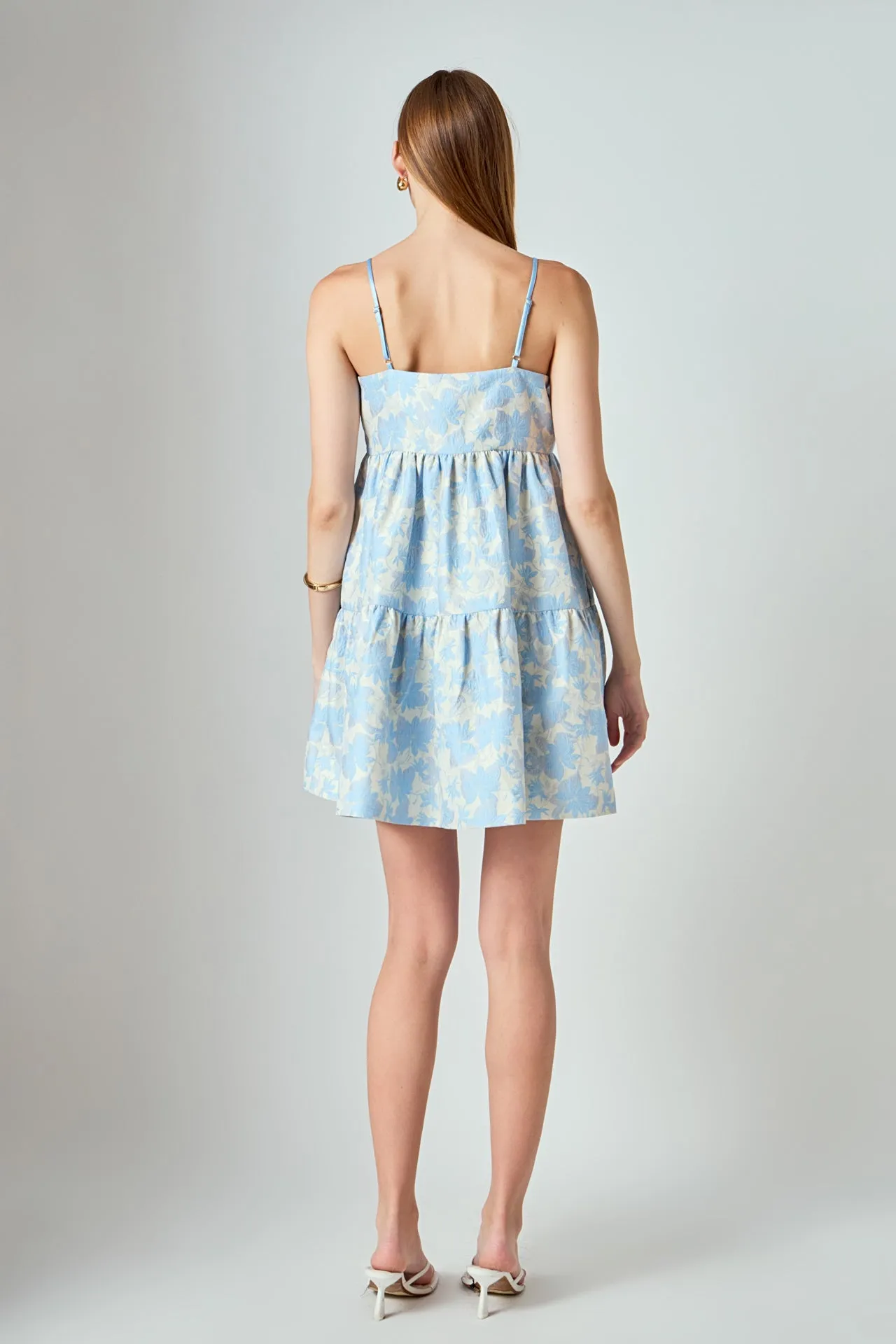 Aria Floral Jacquard Mini Dress sold by Endless Rose product image thumbnail 4