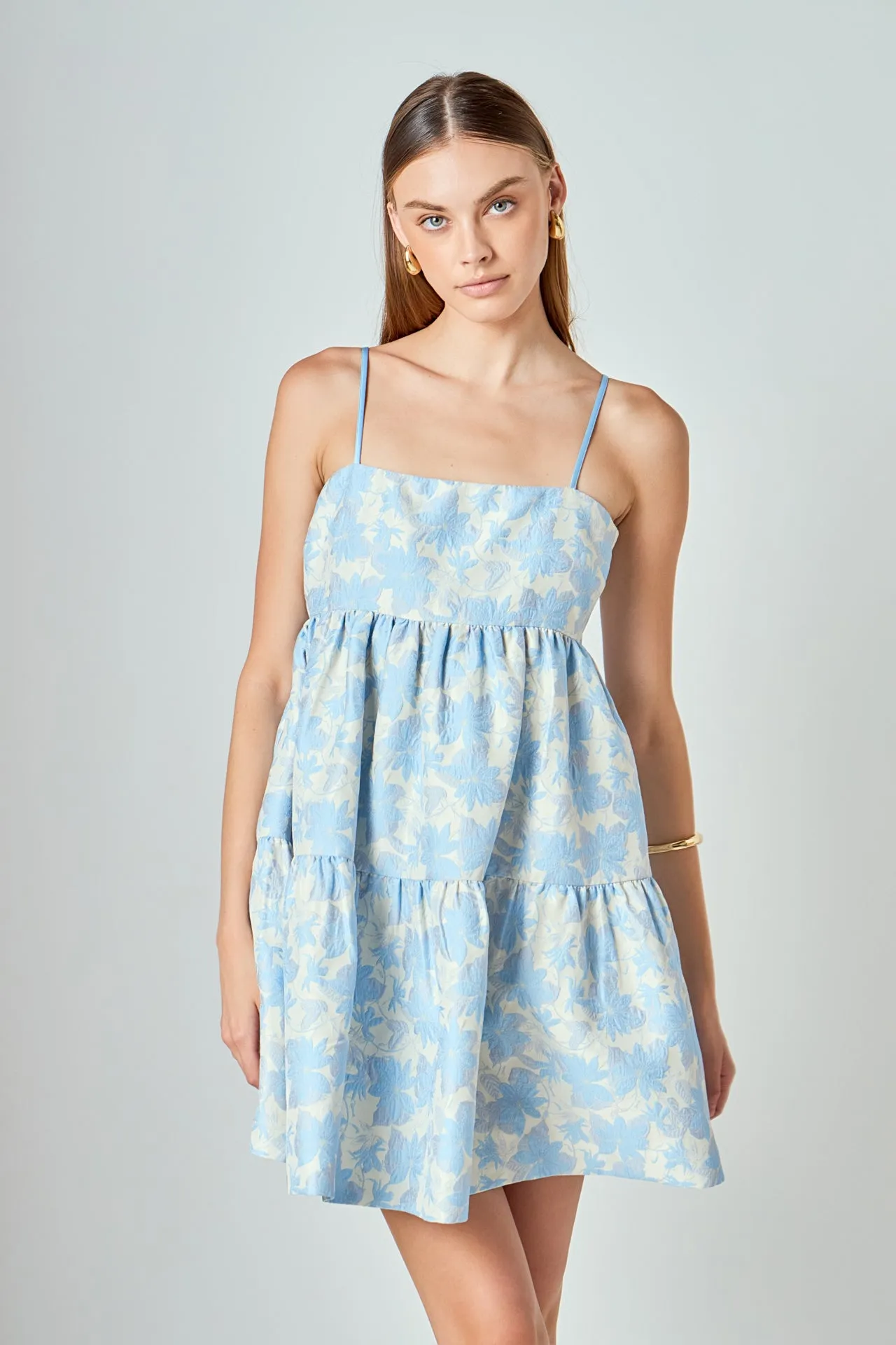 Aria Floral Jacquard Mini Dress sold by Endless Rose product image thumbnail 5