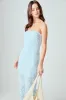 Mesh Embroidered Midi Strapless Dress sold by Endless Rose