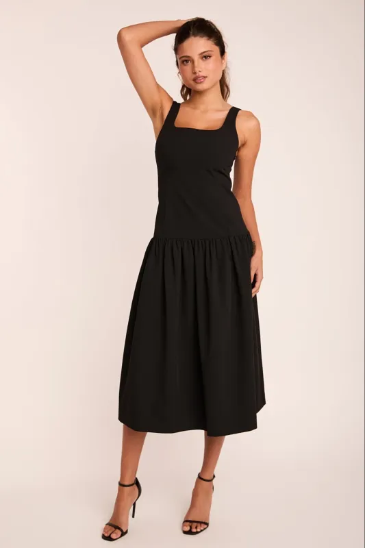 Drop Waist Peplum Midi Dress sold by Endless Rose