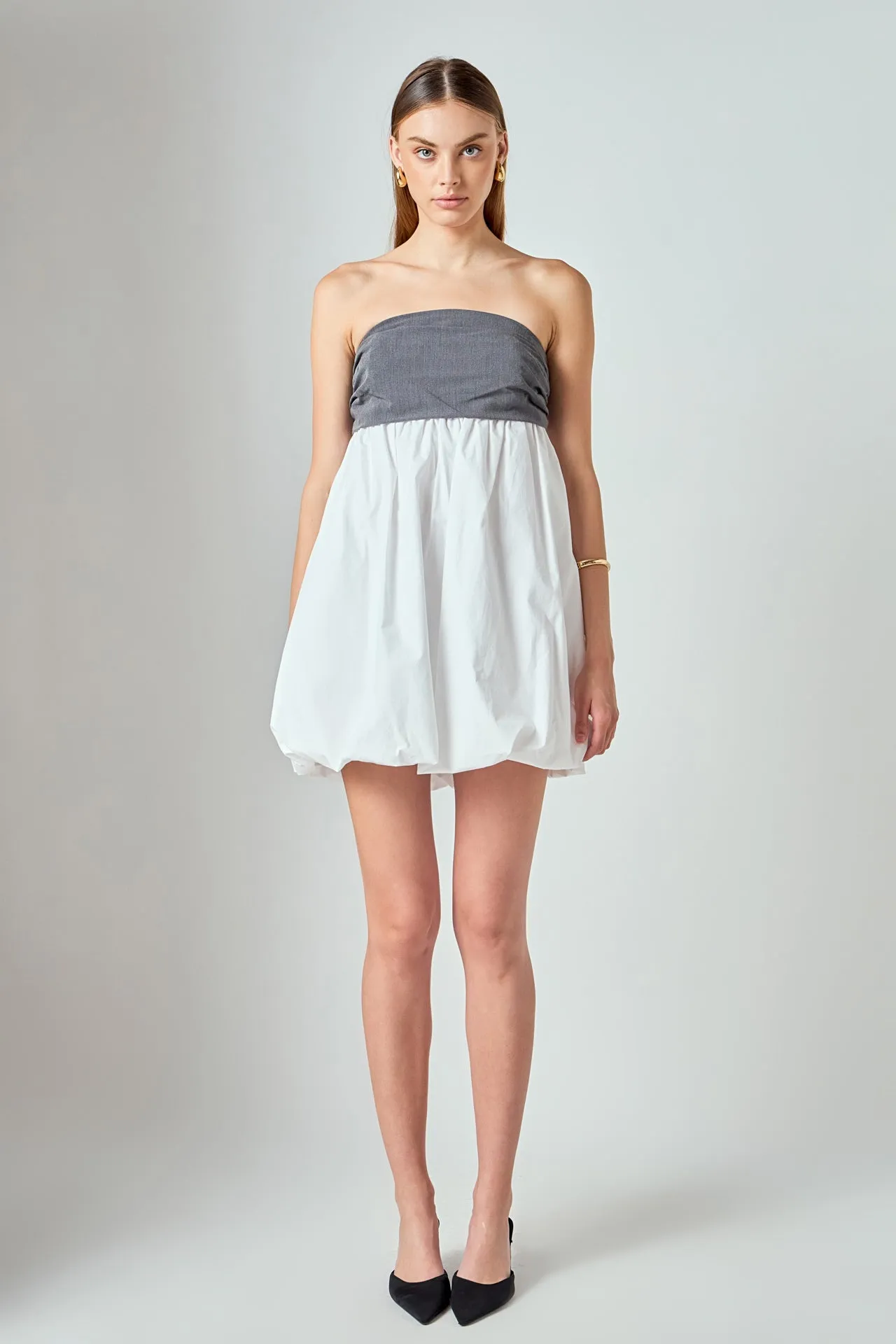 Strapless Balloon Mini Dress sold by Endless Rose