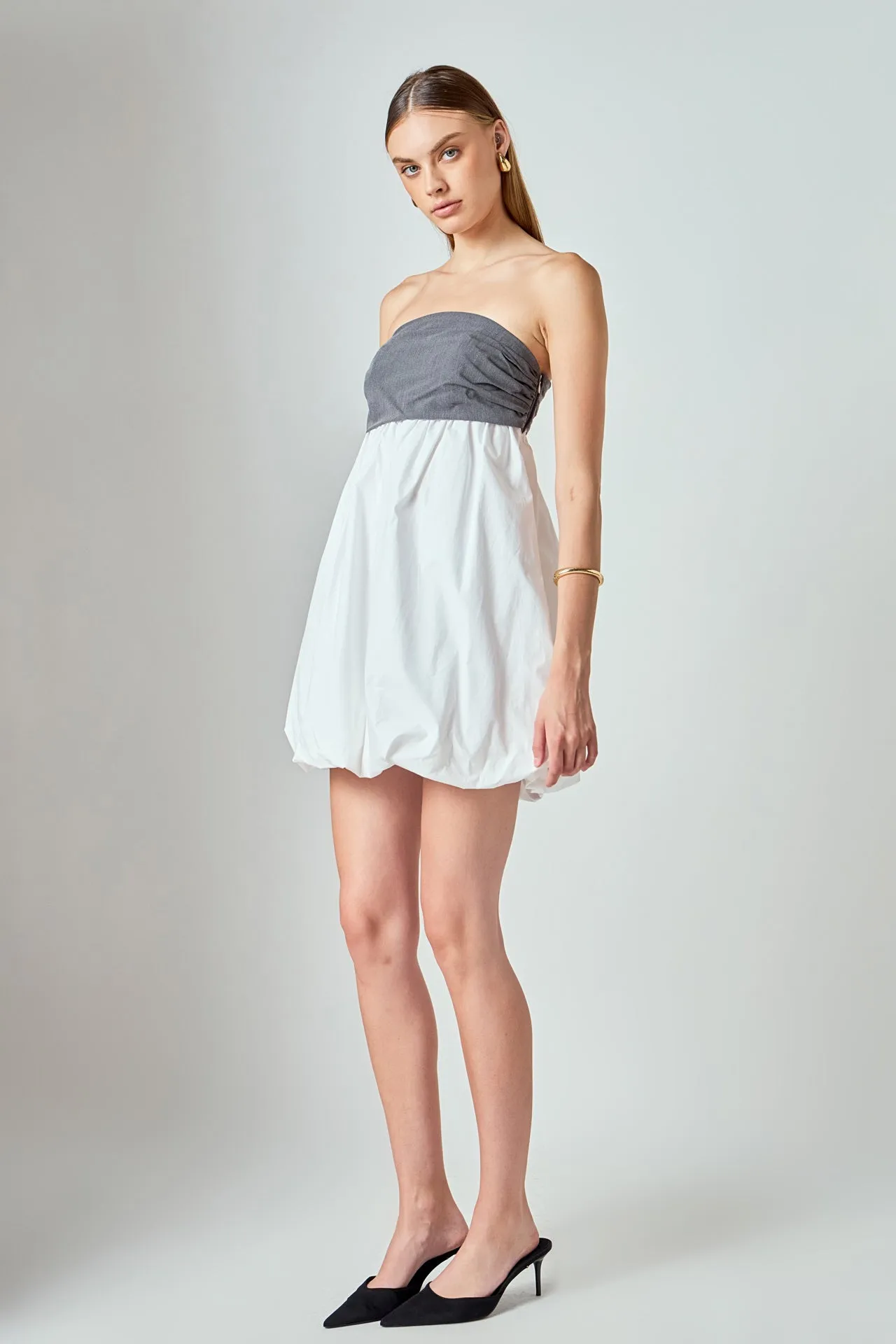 Strapless Balloon Mini Dress sold by Endless Rose product image thumbnail 3