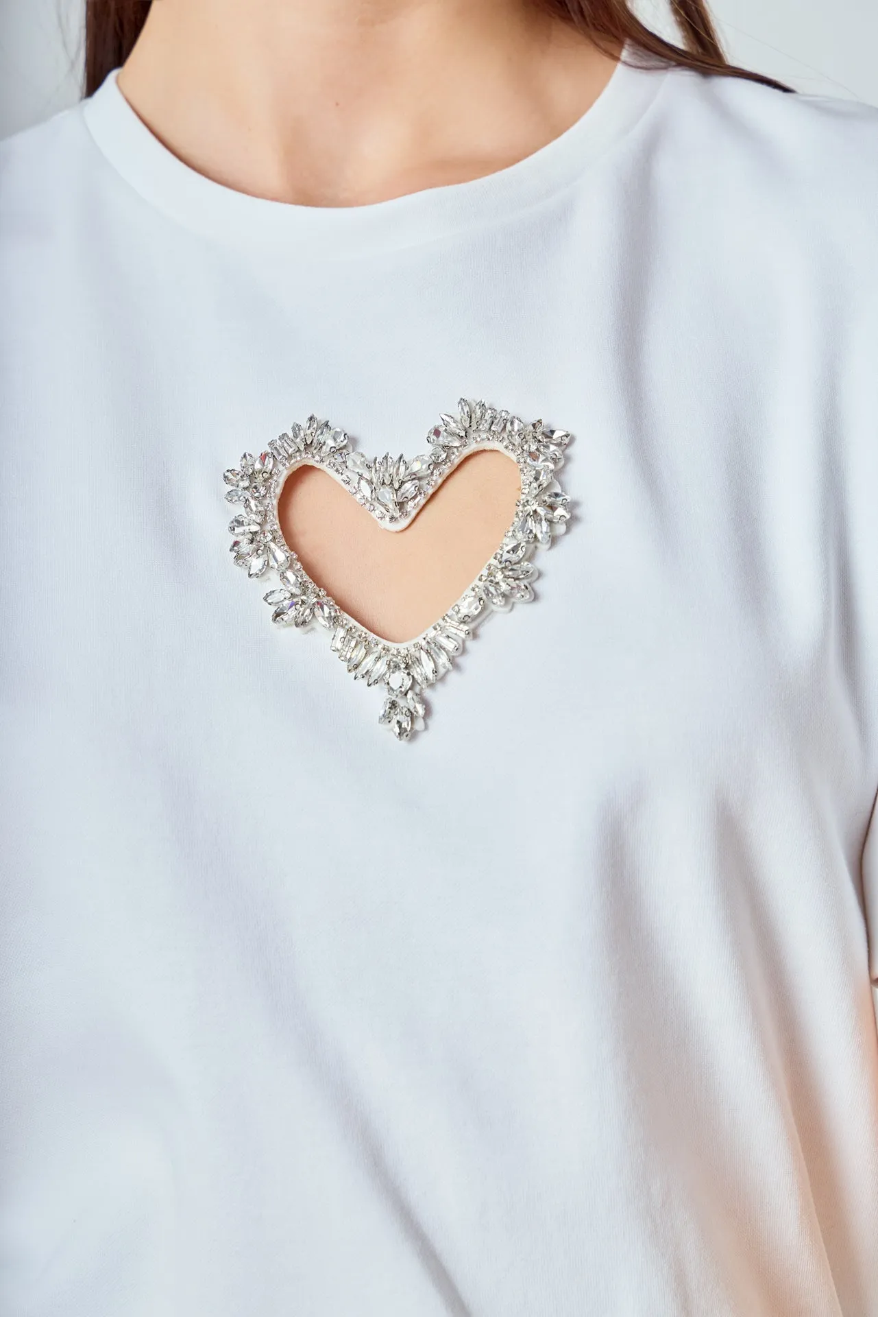 T-Shirt with Heart Cutout sold by Endless Rose product image thumbnail 2