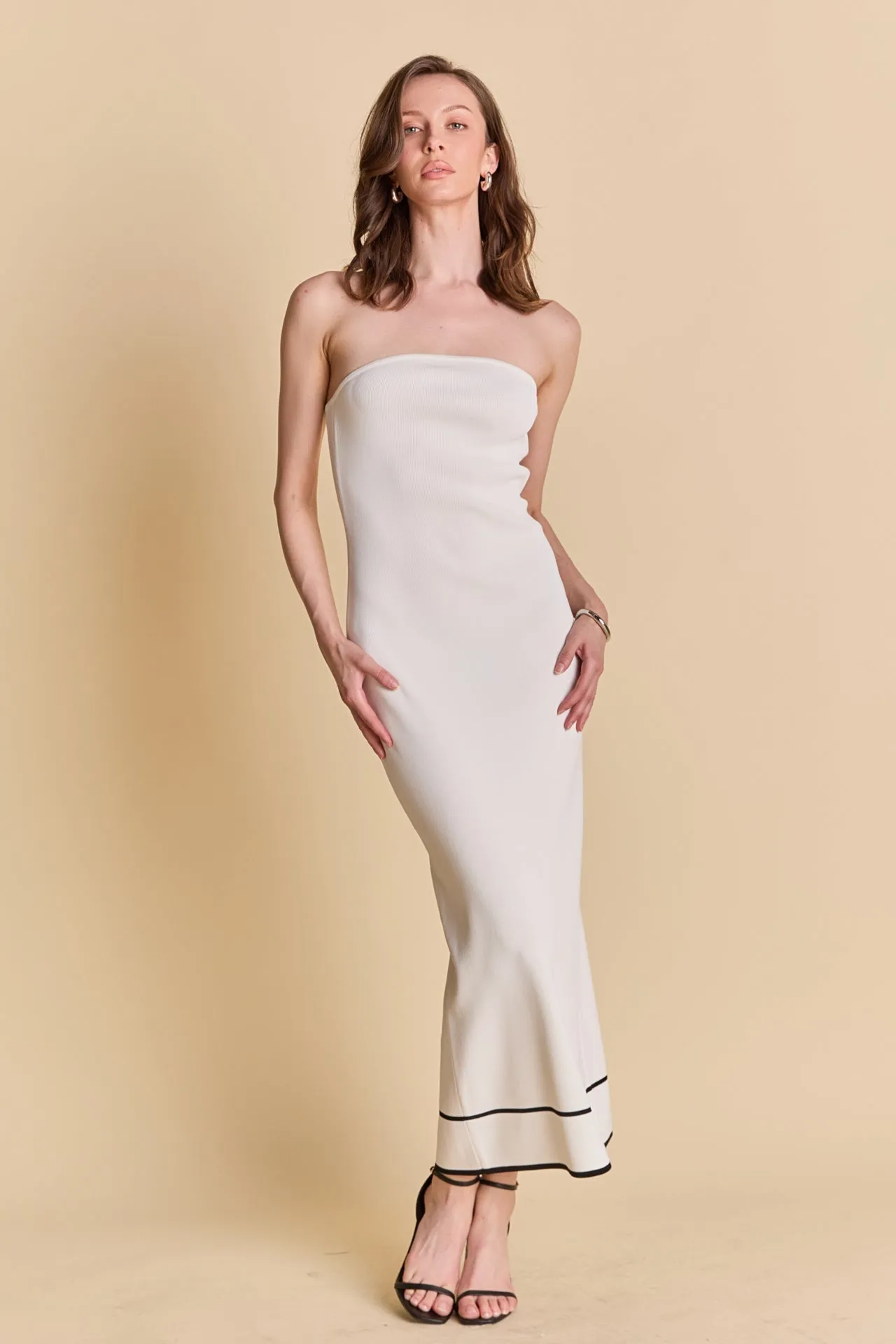 Strapless Knit Midi Dress sold by Endless Rose