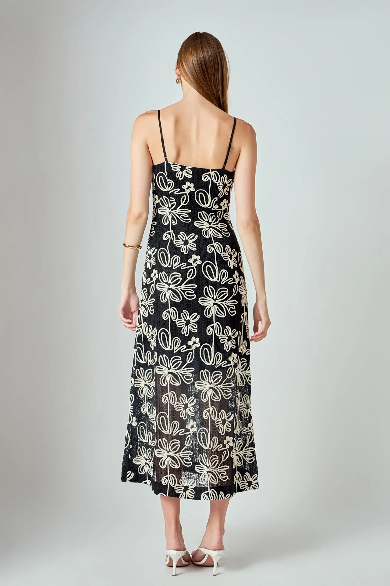 Crochet Embroidered Maxi Dress sold by Endless Rose product image thumbnail 4