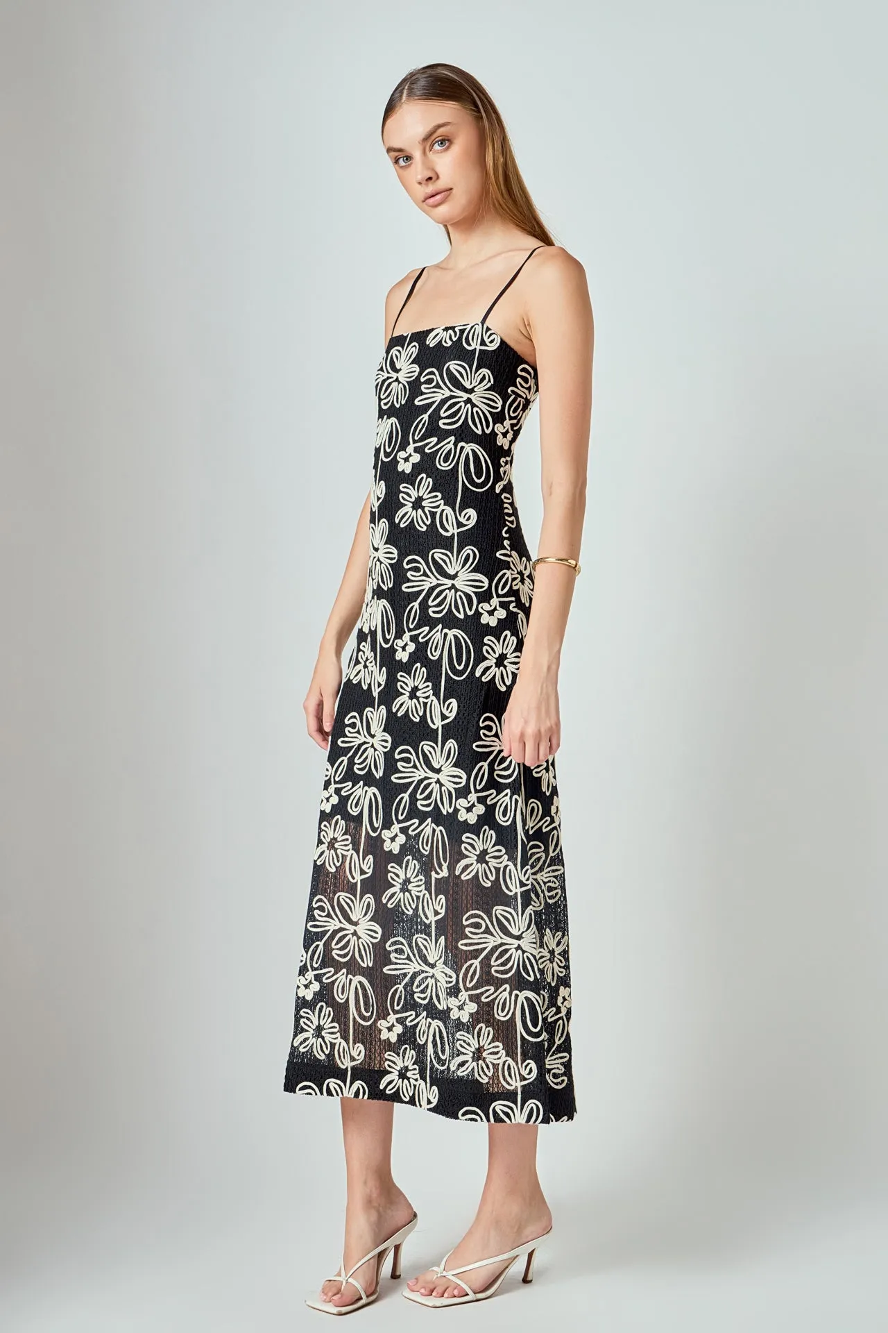 Crochet Embroidered Maxi Dress sold by Endless Rose product image thumbnail 3