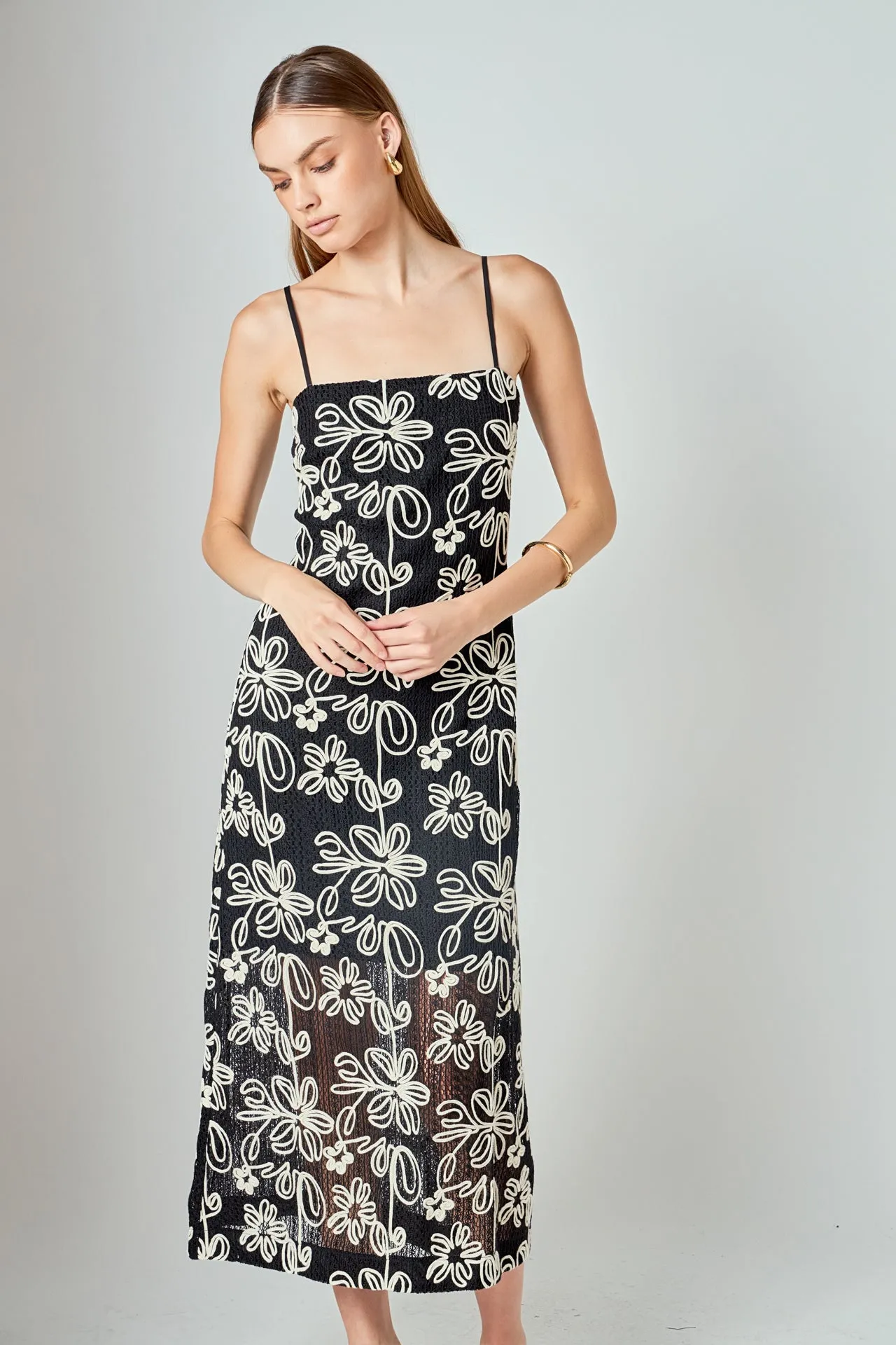 Crochet Embroidered Maxi Dress sold by Endless Rose product image thumbnail 5