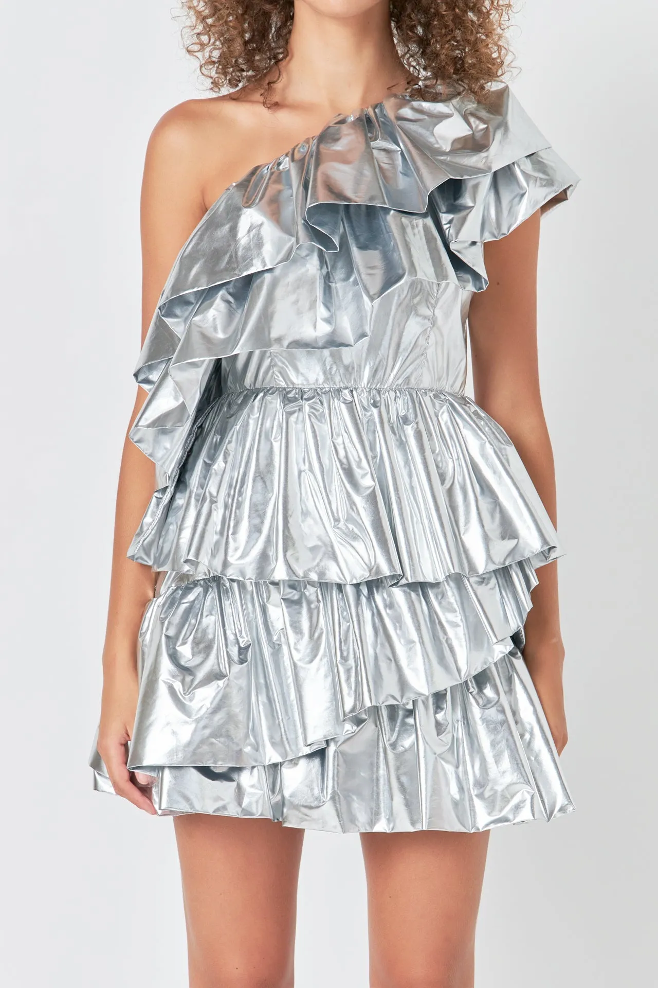 Metallic Tiered Mini Dress sold by Endless Rose product image thumbnail 2