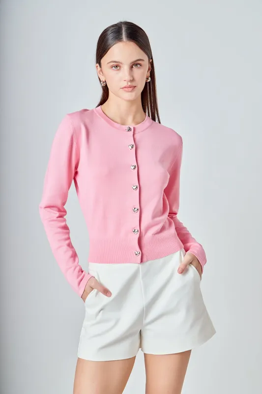 Heart Button Down Cardigan sold by Endless Rose