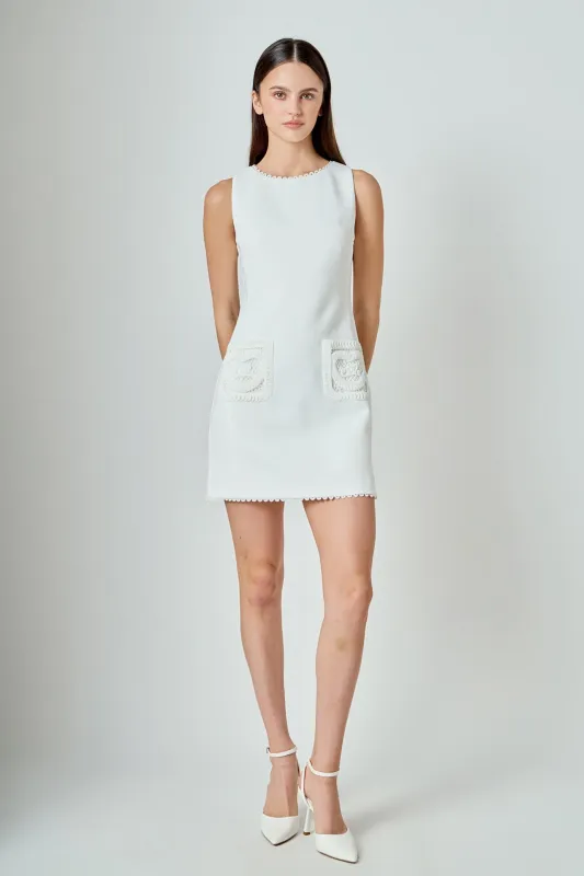 Net Pocket Sleeveless Mini Dress sold by Endless Rose