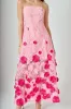 Embroidered 3D Applique Strapless Maxi Dress sold by Endless Rose