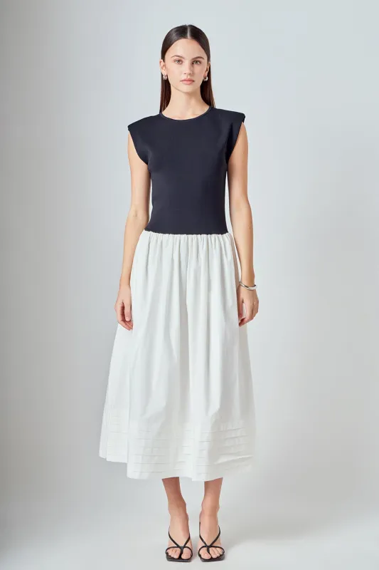 Mix Media Knit Midi Dress sold by Endless Rose