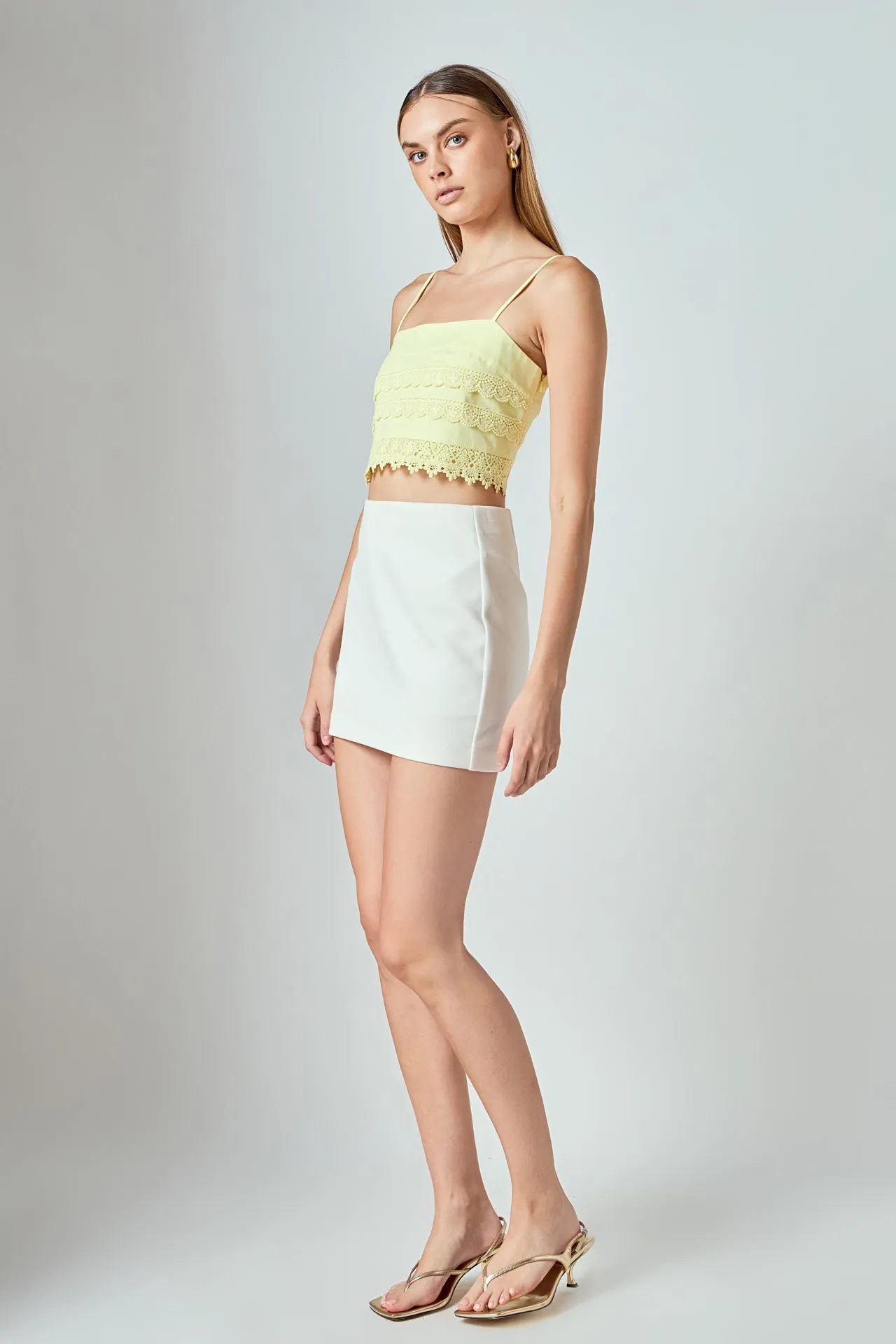 Lace Trim Crop Top sold by Endless Rose product image thumbnail 4