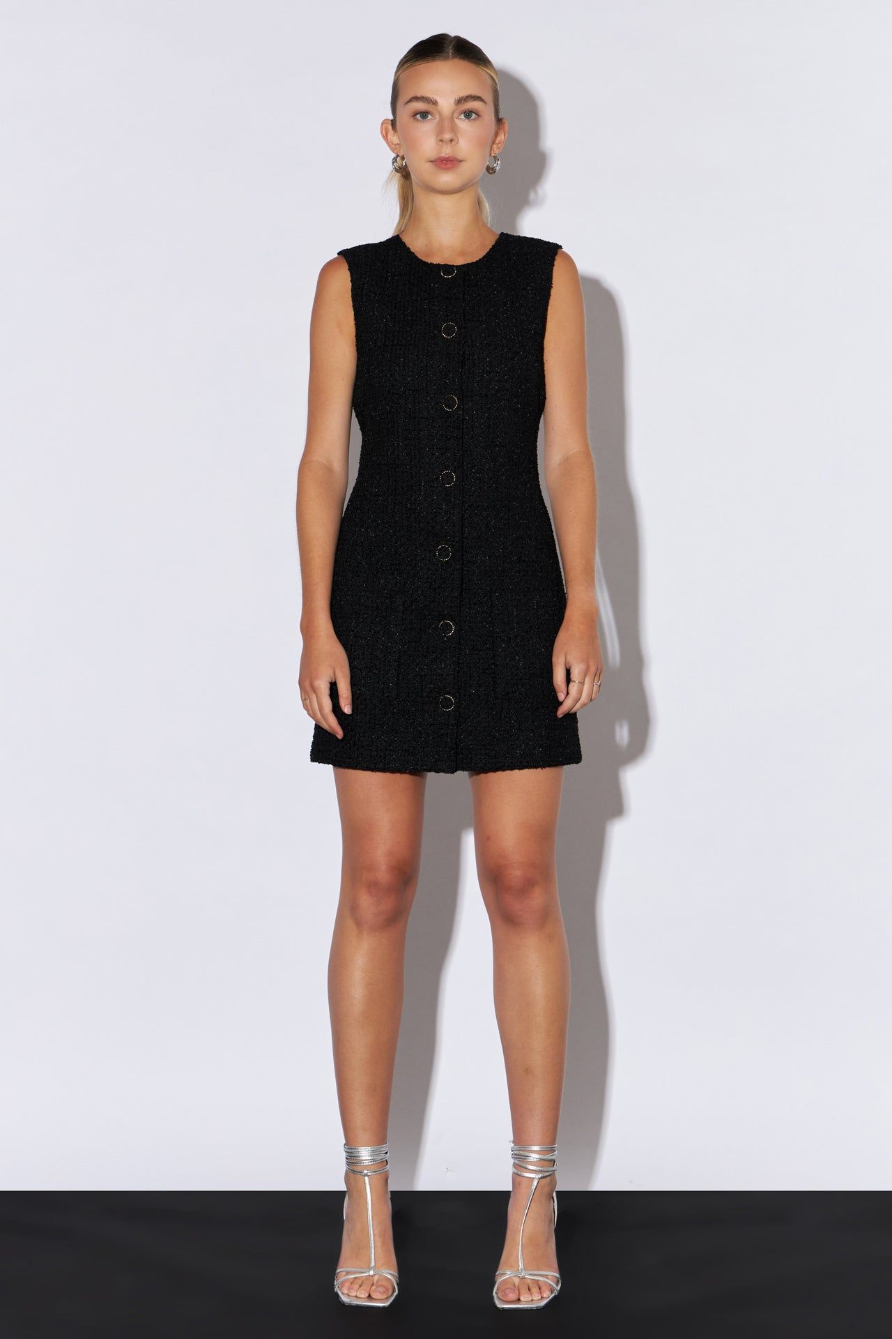 Sleeveless Tweed Mini Dress sold by Endless Rose