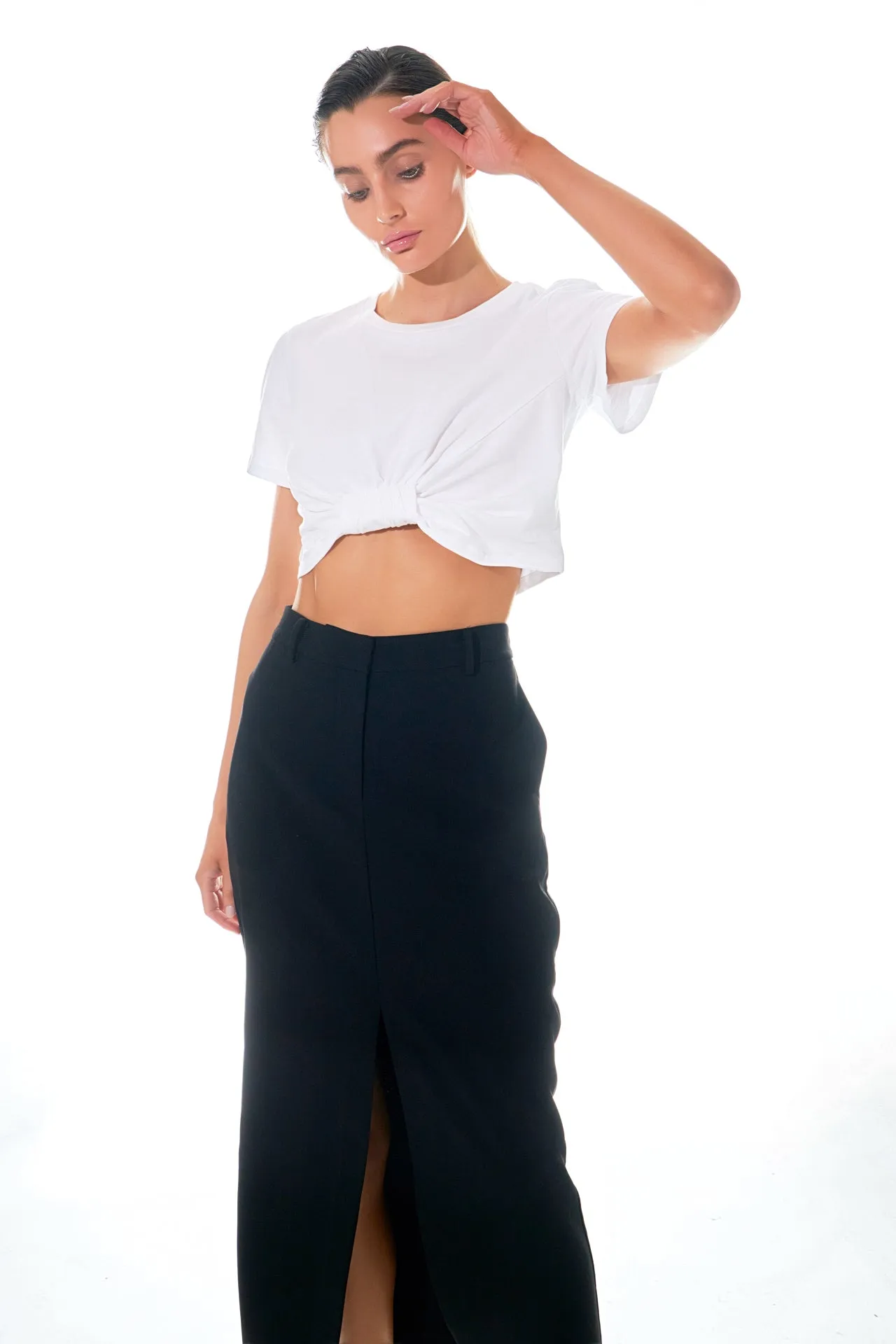 Front Tied Detail T-Shirt sold by Endless Rose