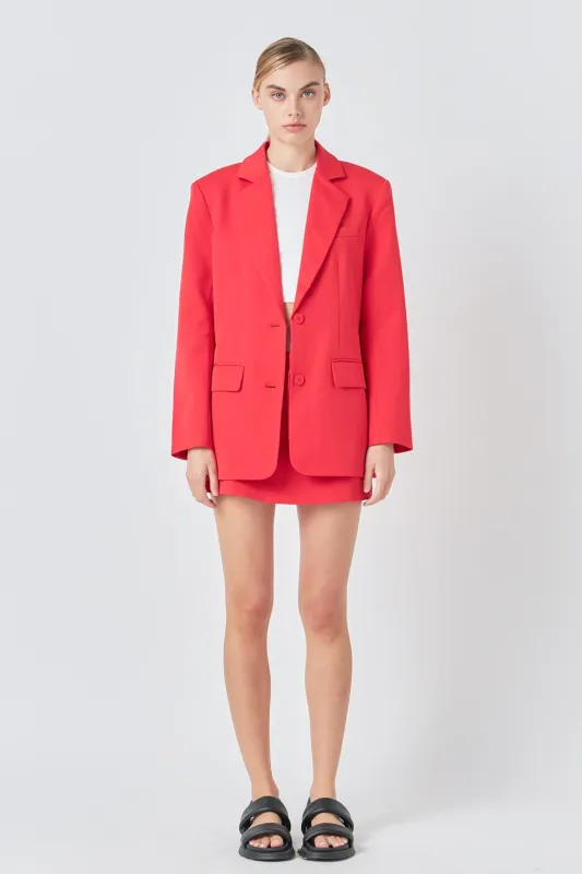 Oversized Notched Collar Blazer sold by Endless Rose