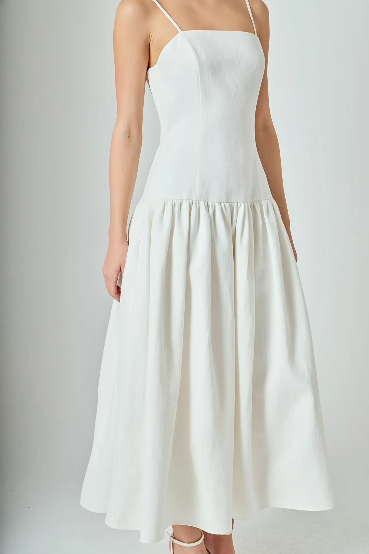 Linen Drop Waist Maxi Dress sold by Endless Rose product image thumbnail 2