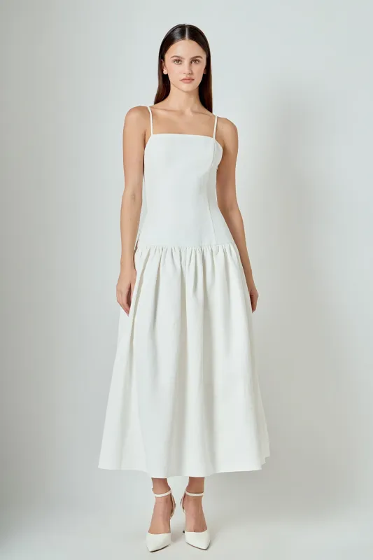 Linen Drop Waist Maxi Dress sold by Endless Rose
