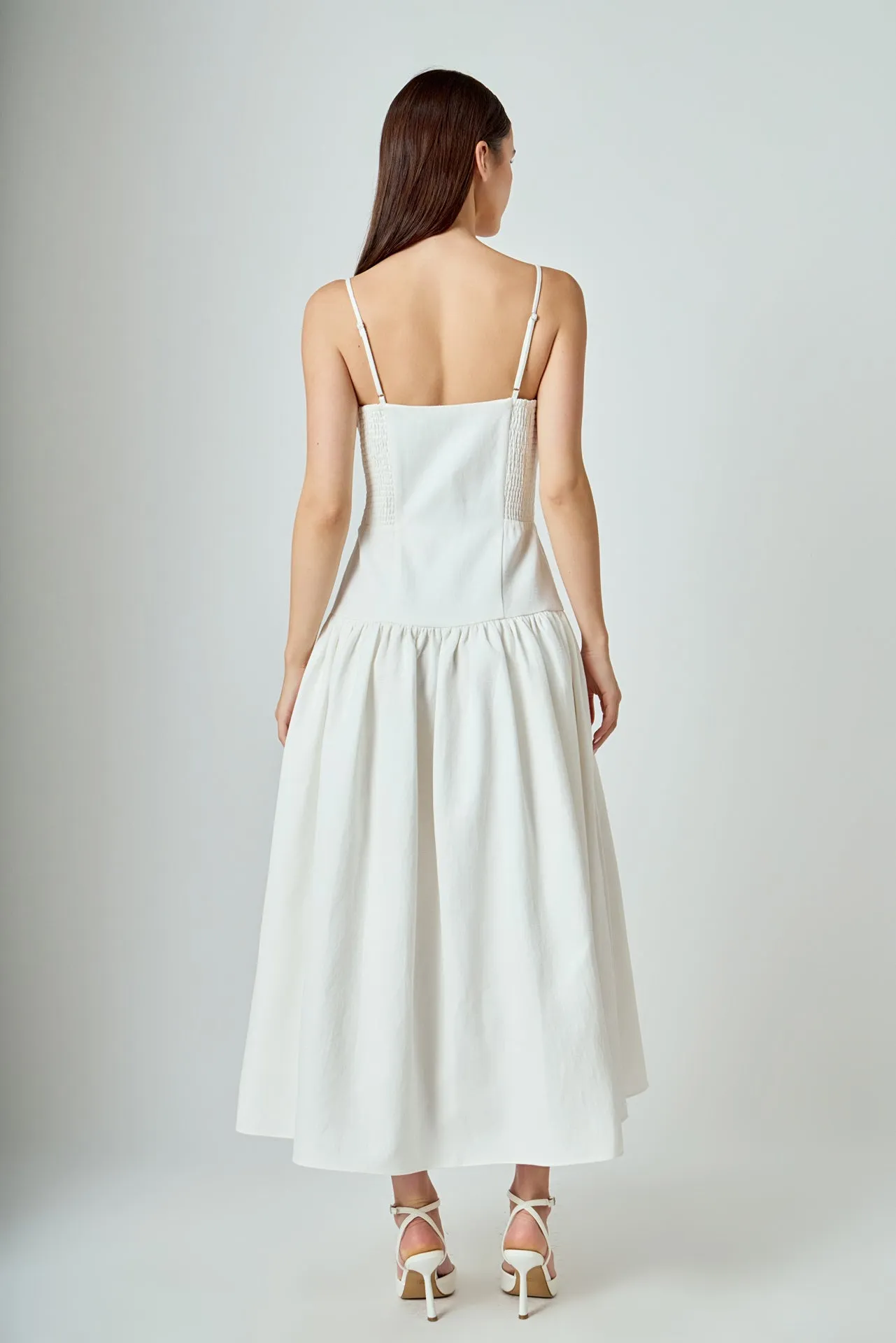 Linen Drop Waist Maxi Dress sold by Endless Rose product image thumbnail 4