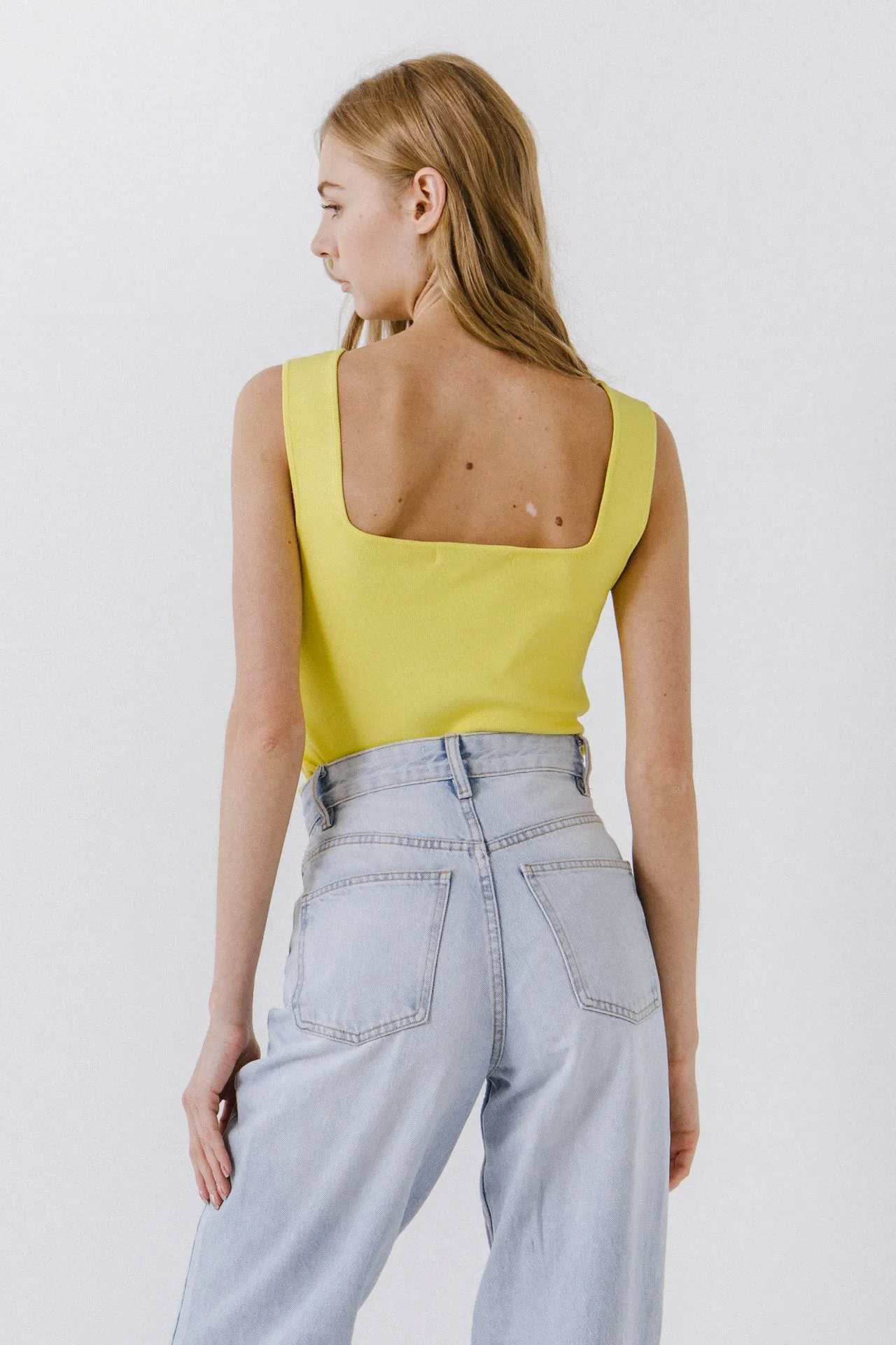 Square Neck Knit Tank sold by Endless Rose product image thumbnail 4