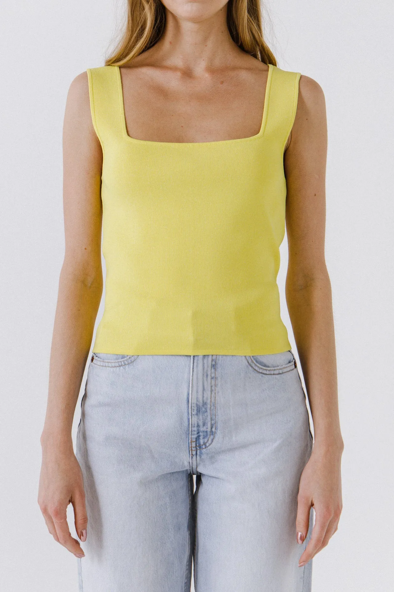 Square Neck Knit Tank sold by Endless Rose product image thumbnail 2