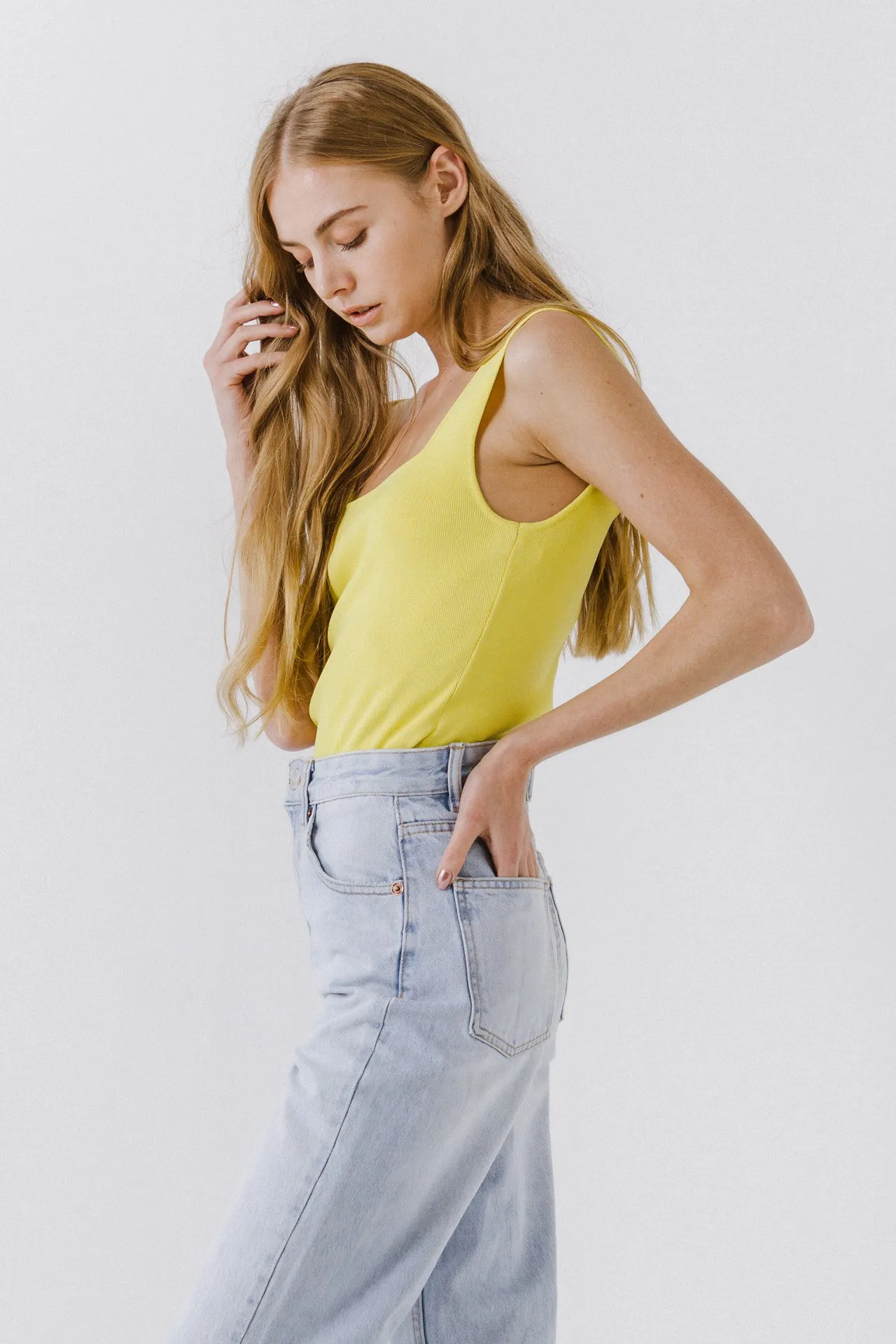 Square Neck Knit Tank sold by Endless Rose product image thumbnail 3