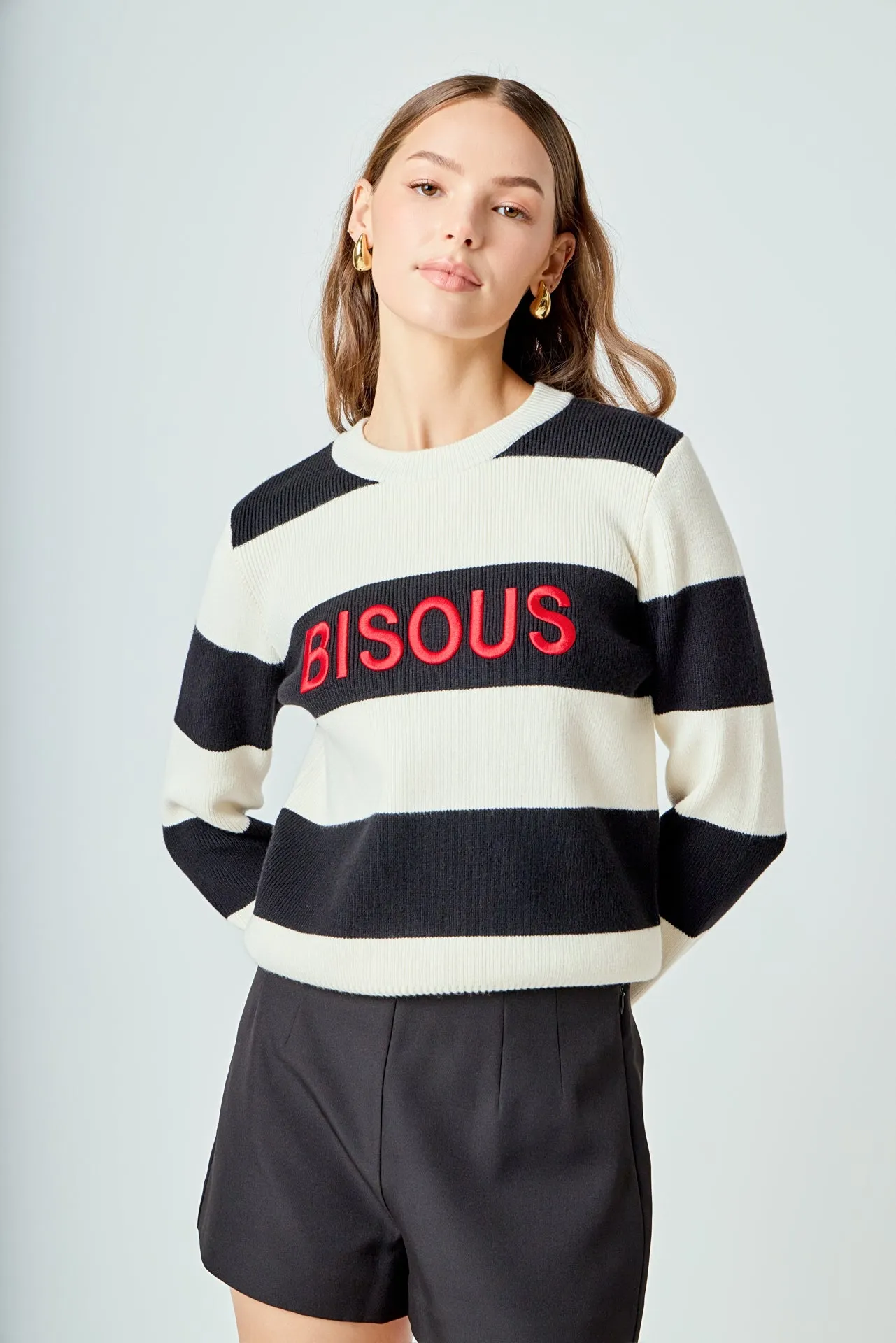 Bisous Striped Sweater sold by Endless Rose product image thumbnail 5