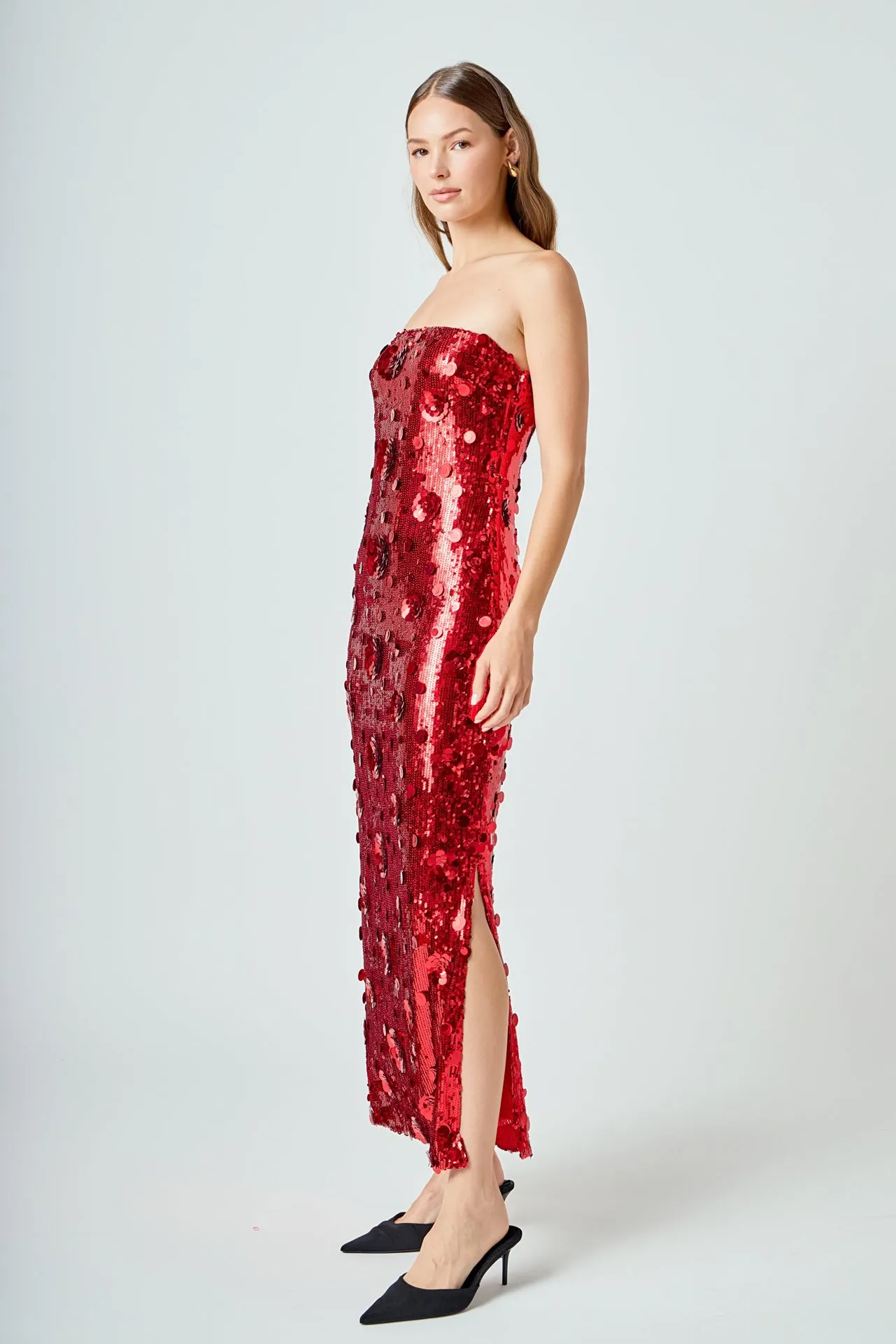 Sequins Applique Midi Dress sold by Endless Rose product image thumbnail 3
