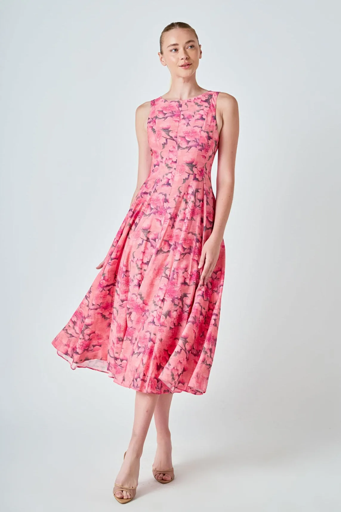 Floral Print Midi Dress sold by Endless Rose