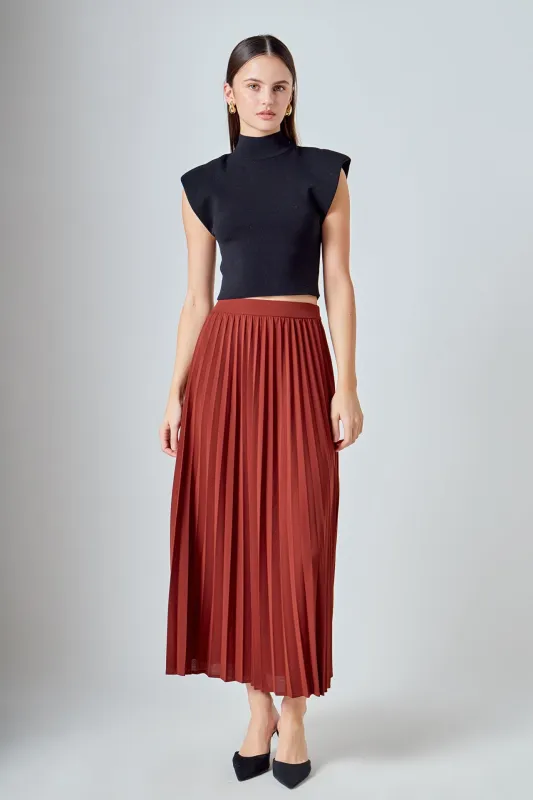 Pleated Maxi Skirt sold by Endless Rose
