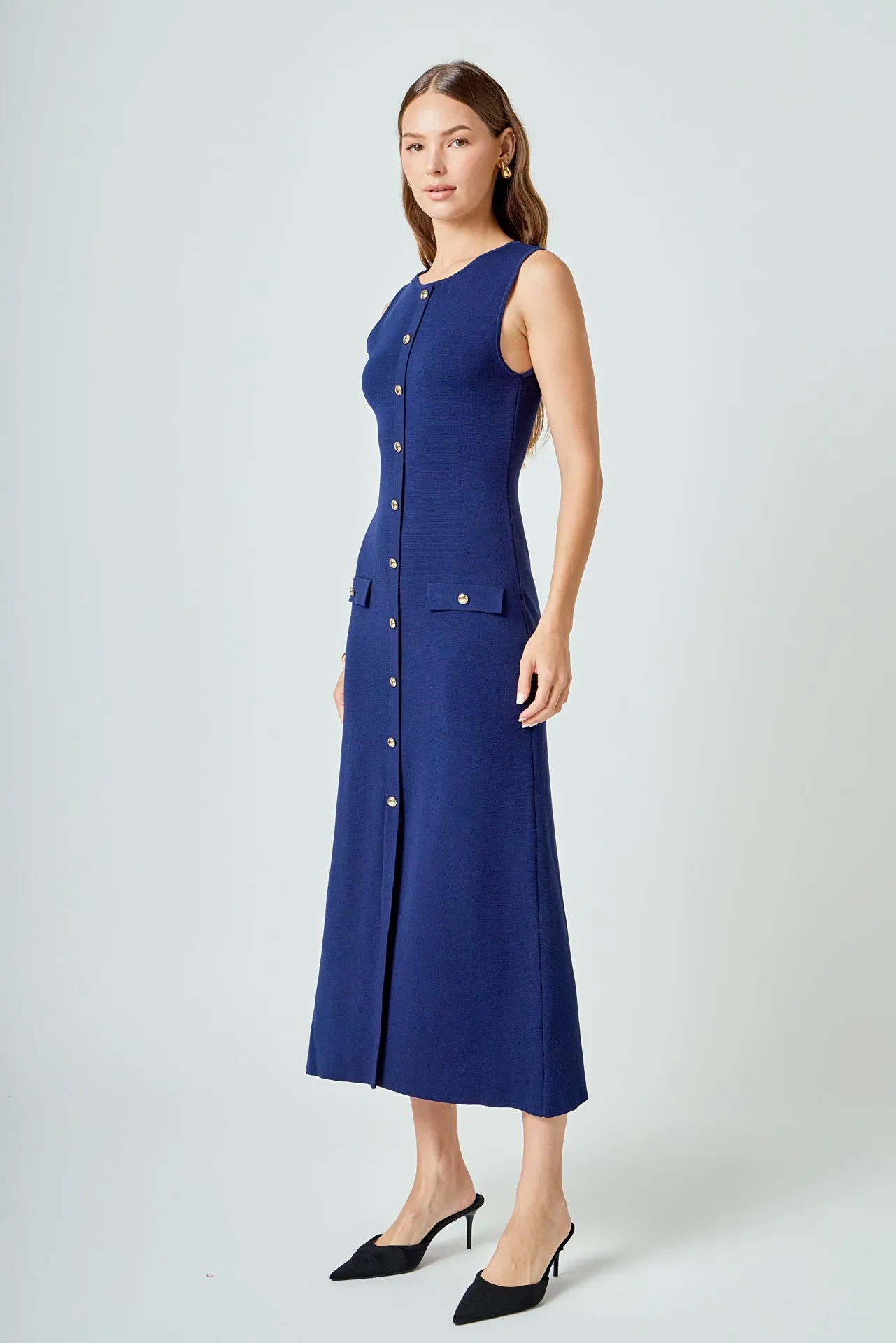 Knit Sleeveless Midi Dress sold by Endless Rose product image thumbnail 3