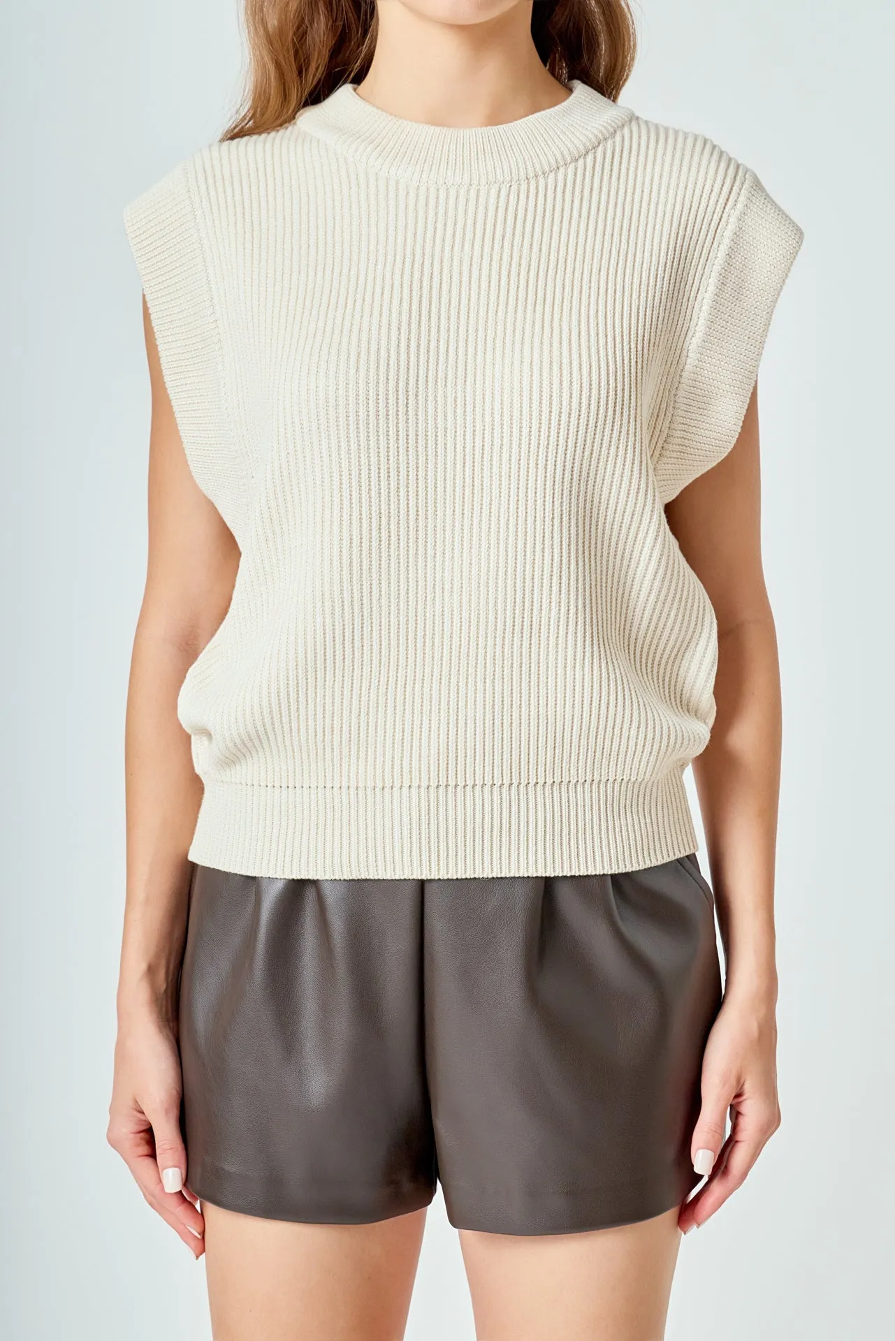 Sleeveless Round neck Vest Knit Top sold by Endless Rose product image thumbnail 2