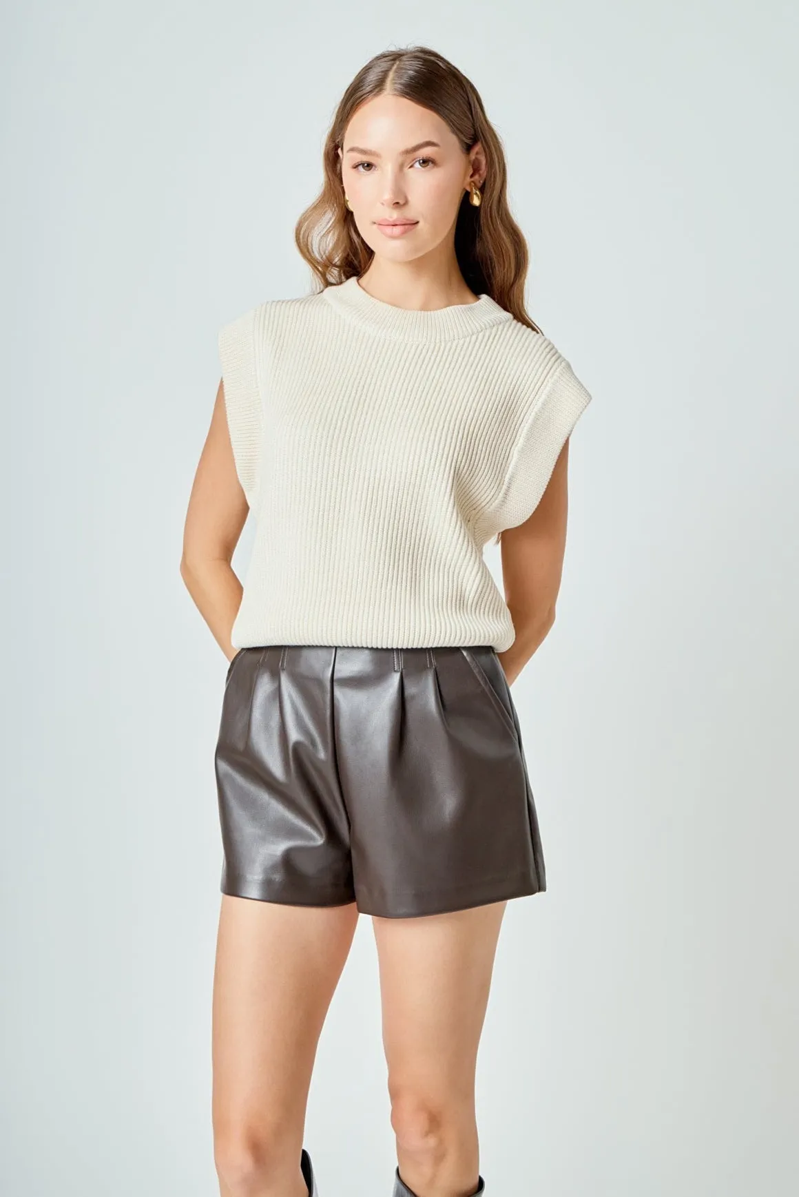 Sleeveless Round neck Vest Knit Top sold by Endless Rose product image thumbnail 5