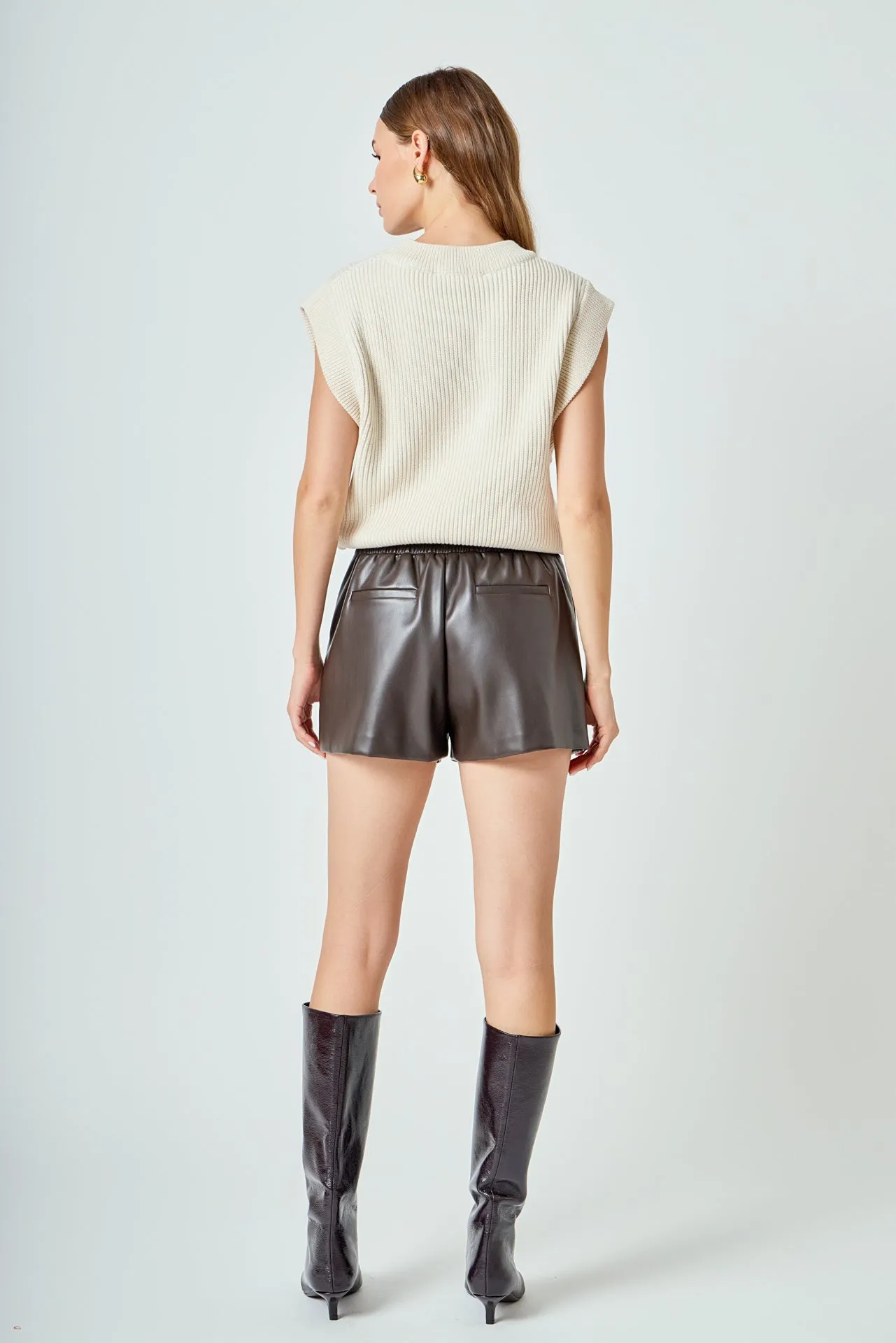 Sleeveless Round neck Vest Knit Top sold by Endless Rose product image thumbnail 4