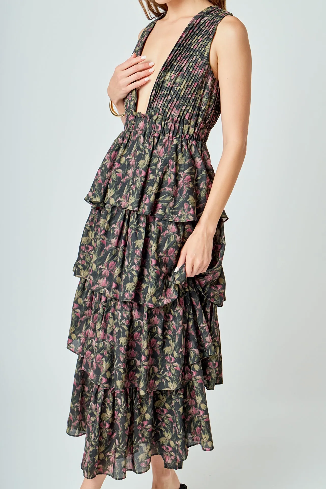 Floral Tiered Maxi Dress sold by Endless Rose product image thumbnail 2